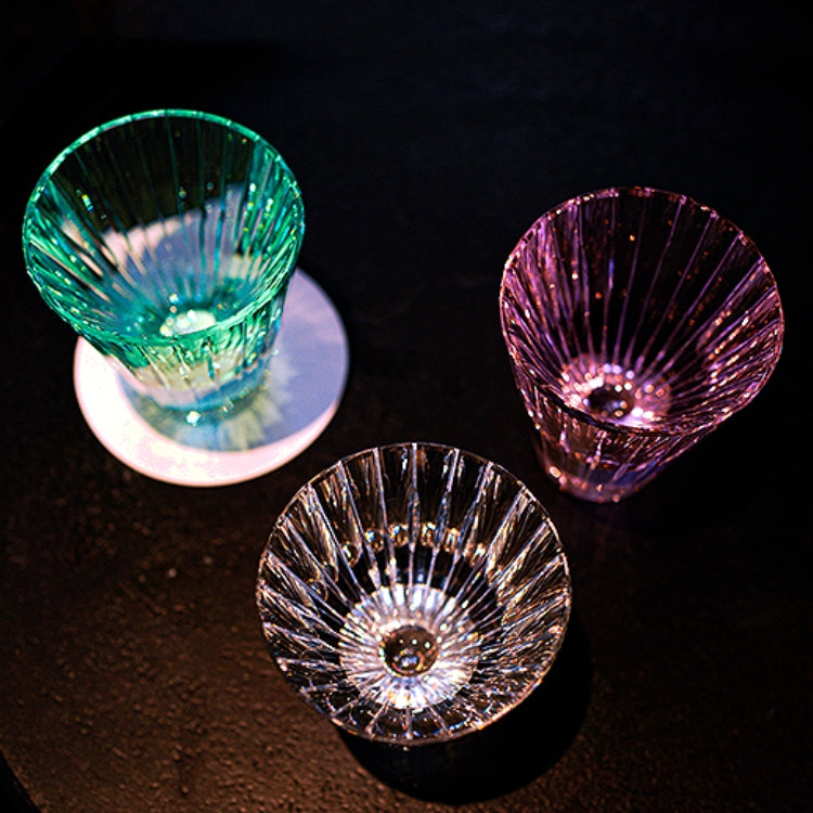 Edo Kiriko Handcrafted Starlit Guqin Whisky Glass With Wooden Box