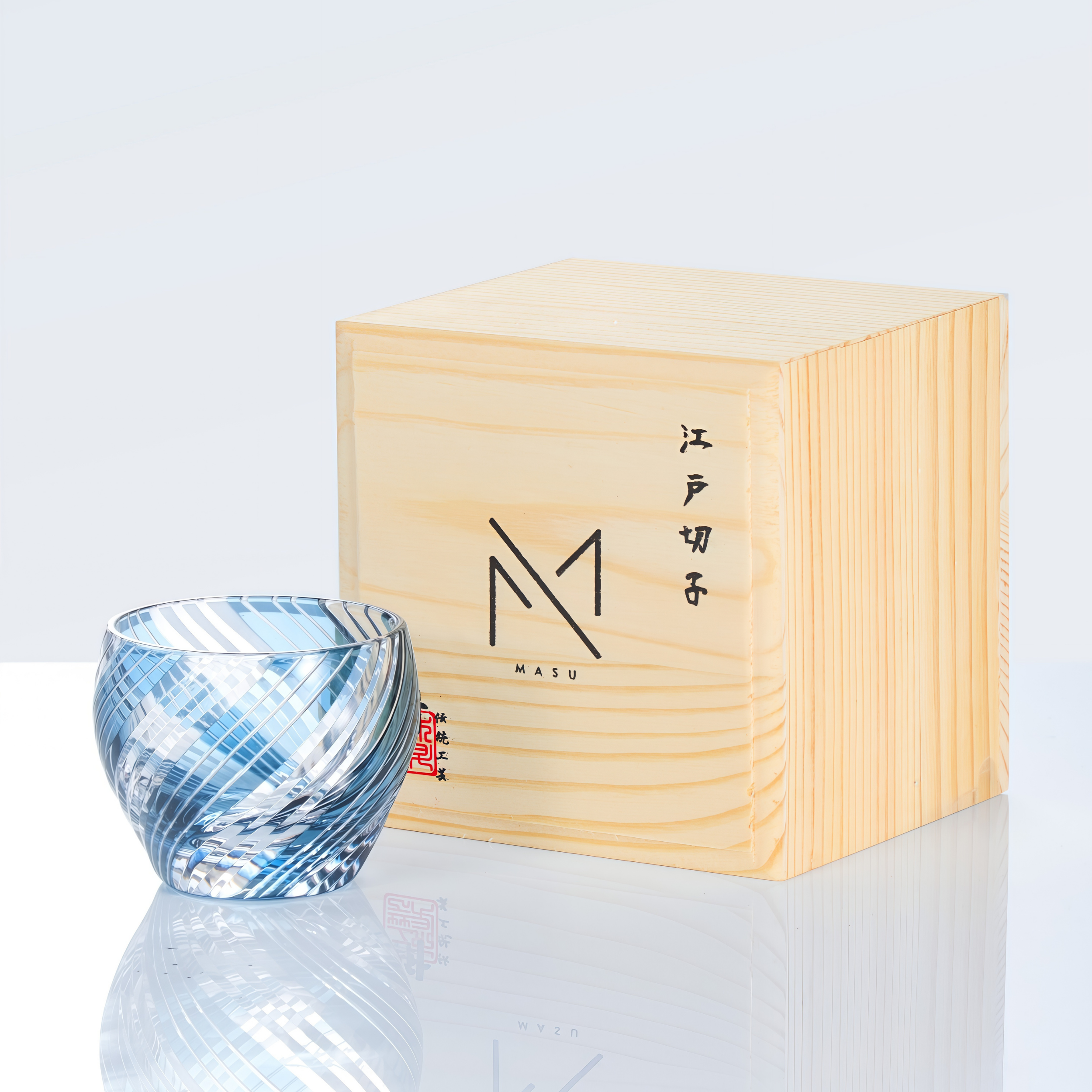Edo Kiriko Handcrafted Kizashi Guinomi Sake Glass Collection