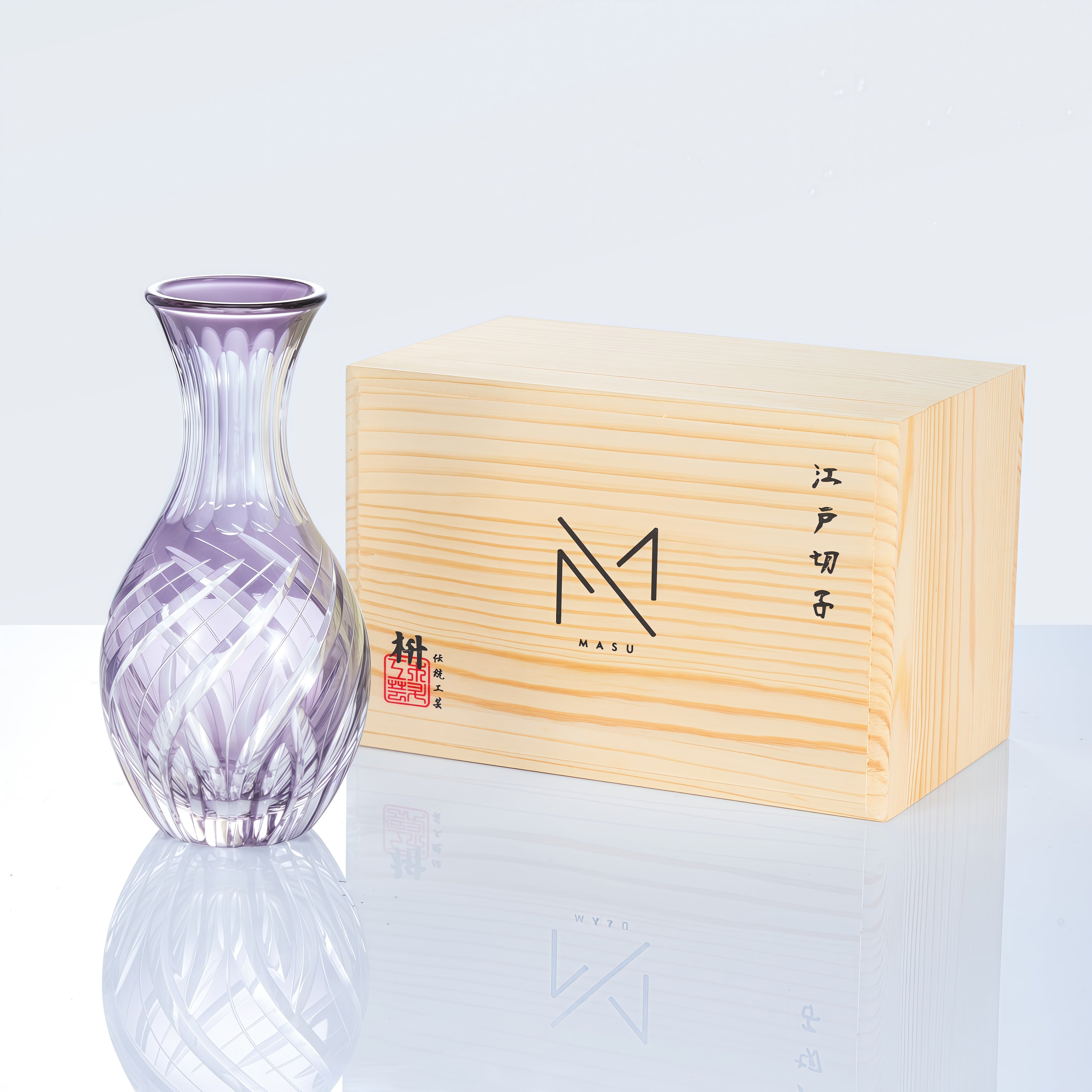Edo Kiriko Handcrafted Murasaki Sake Collection