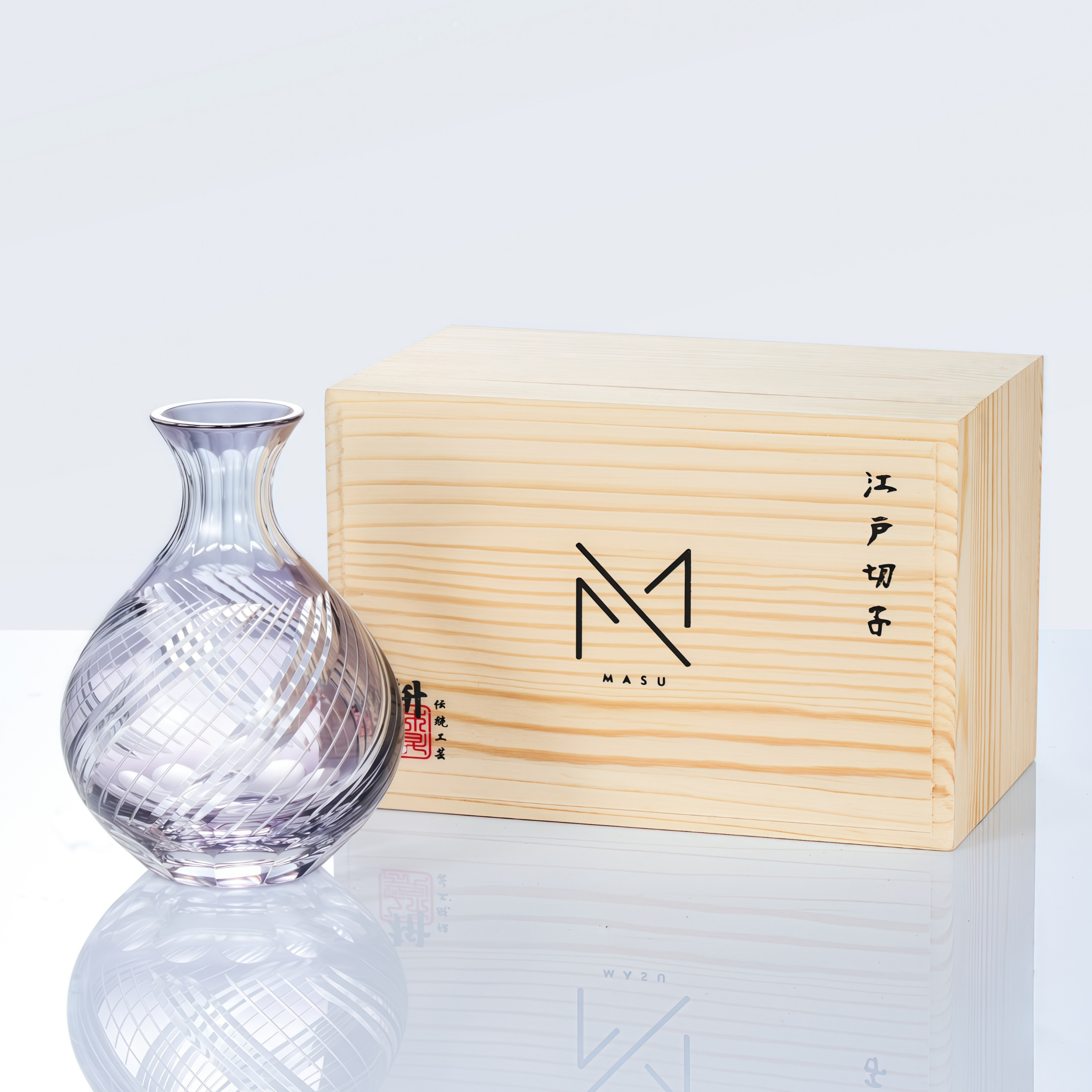 Edo Kiriko Handcrafted Yugiri Sake Collection