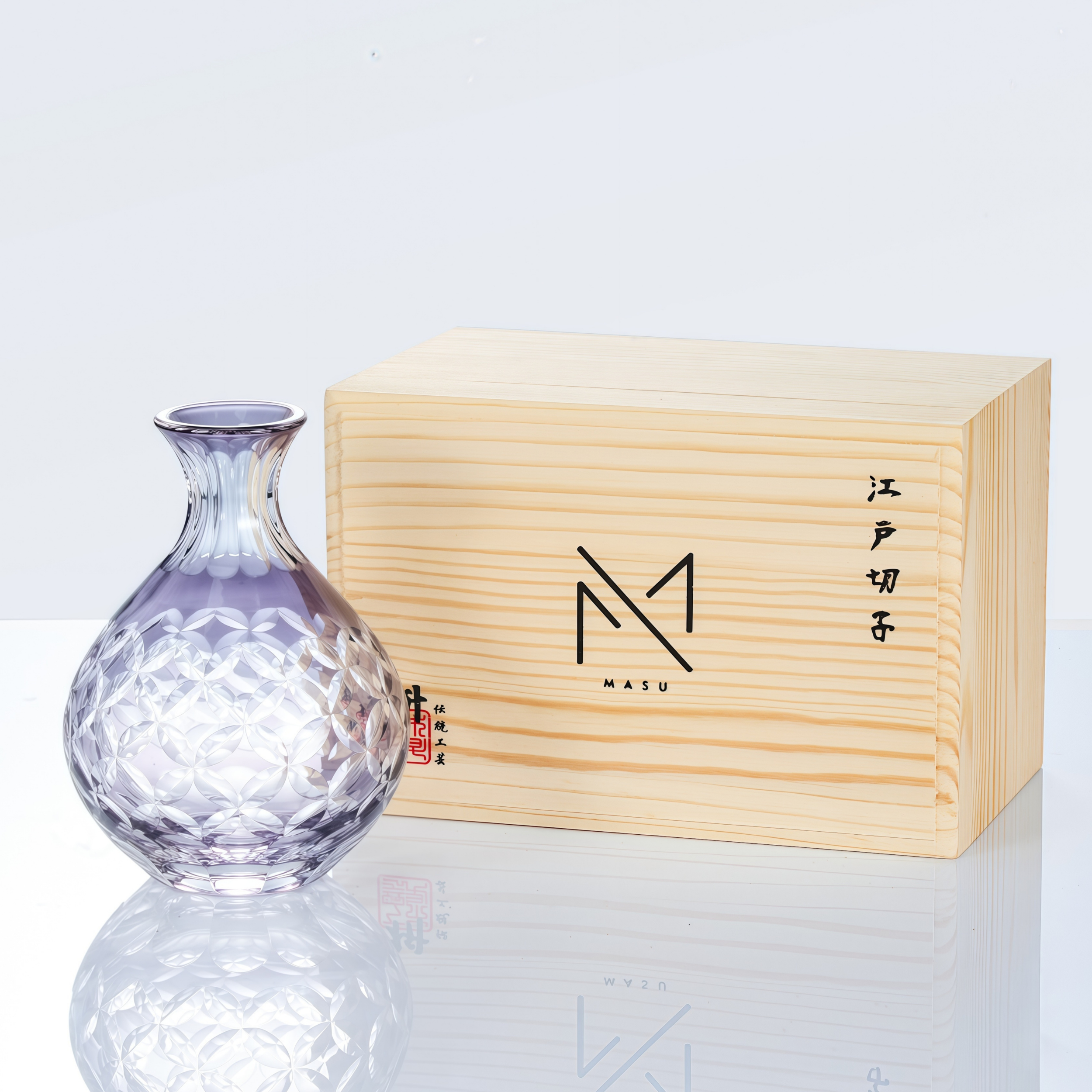 Edo Kiriko Handcrafted Yugiri Sake Collection