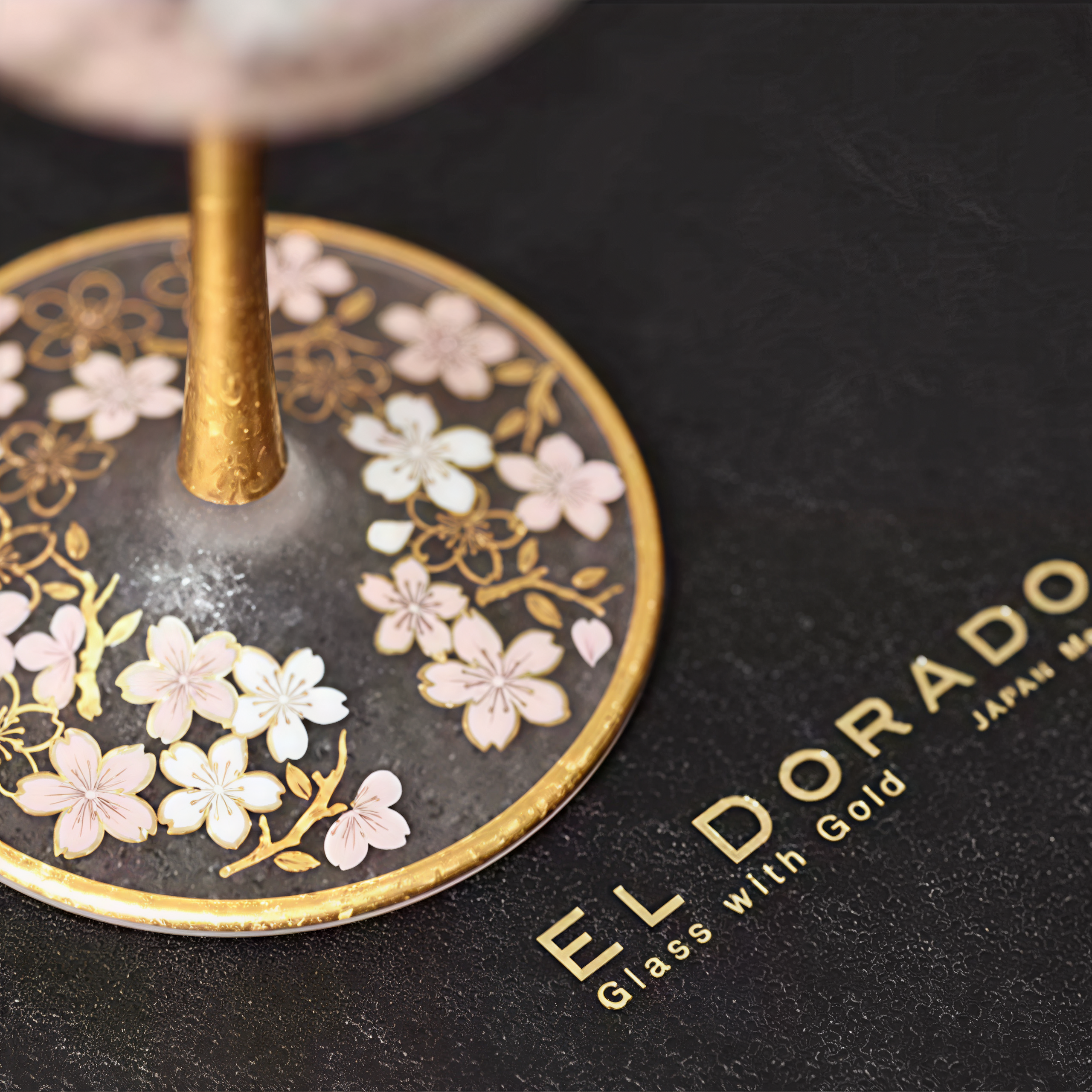 Aderia Sakura Kinpaku Glass Collection