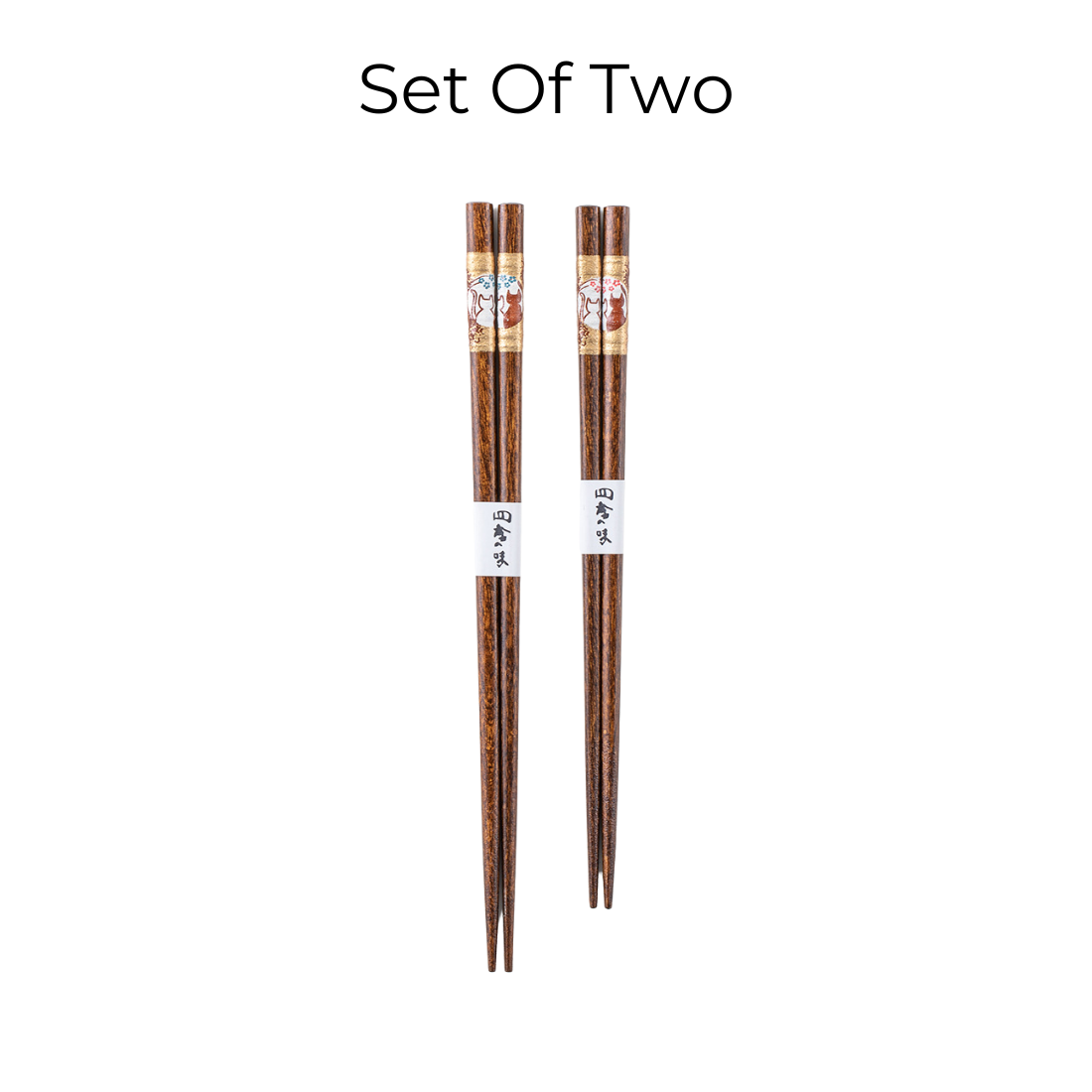 Sakura Neko Couple Wooden Chopsticks