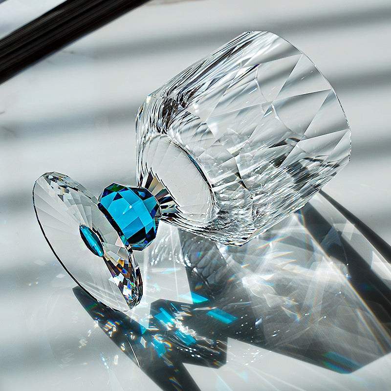 Edo Kiriko Handcrafted Crystal Prism Whisky Glass