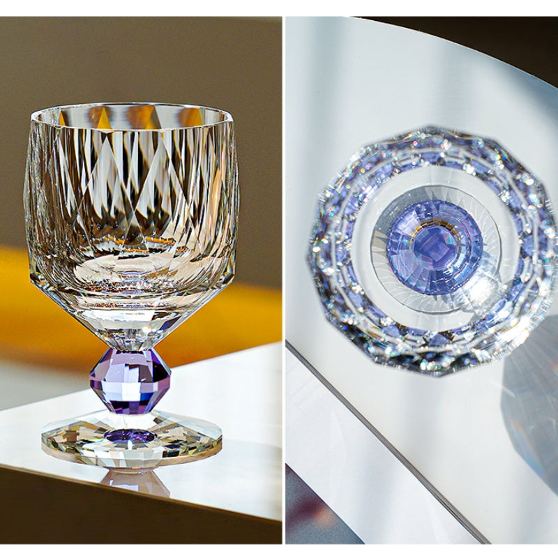 Edo Kiriko Handcrafted Crystal Prism Whisky Glass