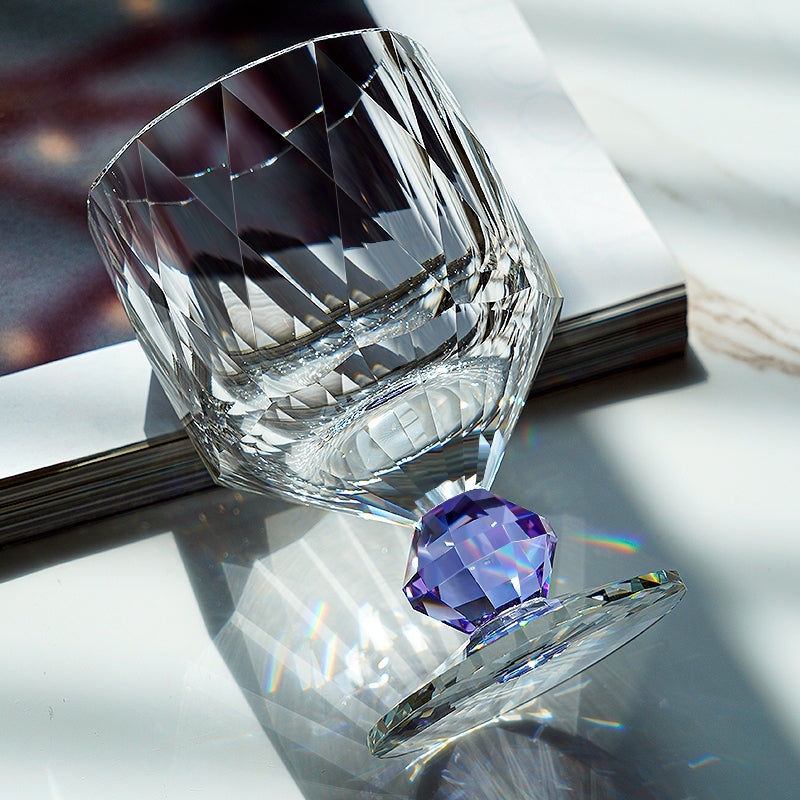 Edo Kiriko Handcrafted Crystal Prism Whisky Glass