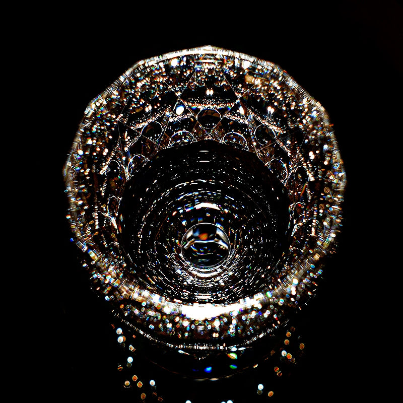 Edo Kiriko Handcrafted Crystal Prism Whisky Glass