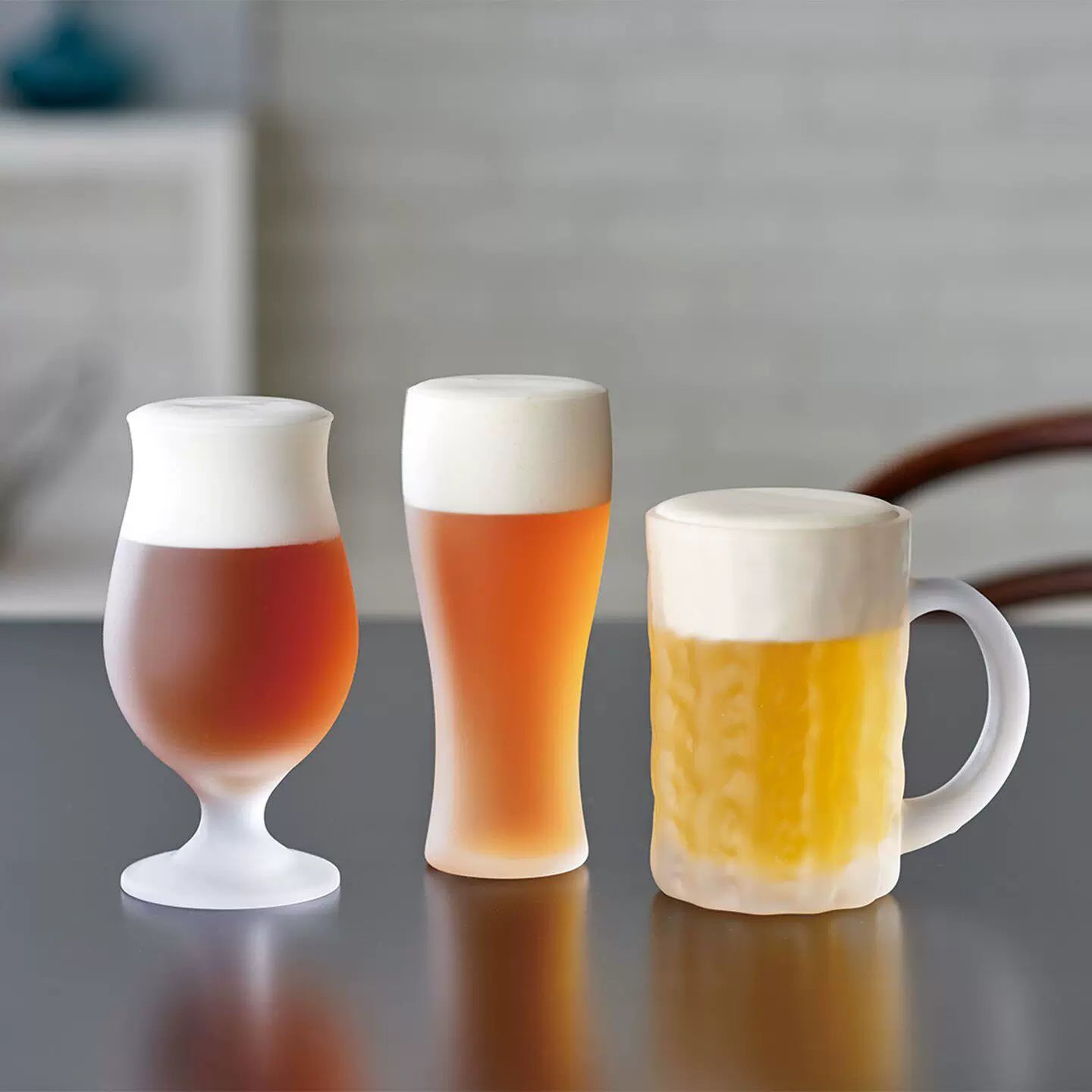 Vaso de cerveza Kumogiri esmerilado Toyo-Sasaki