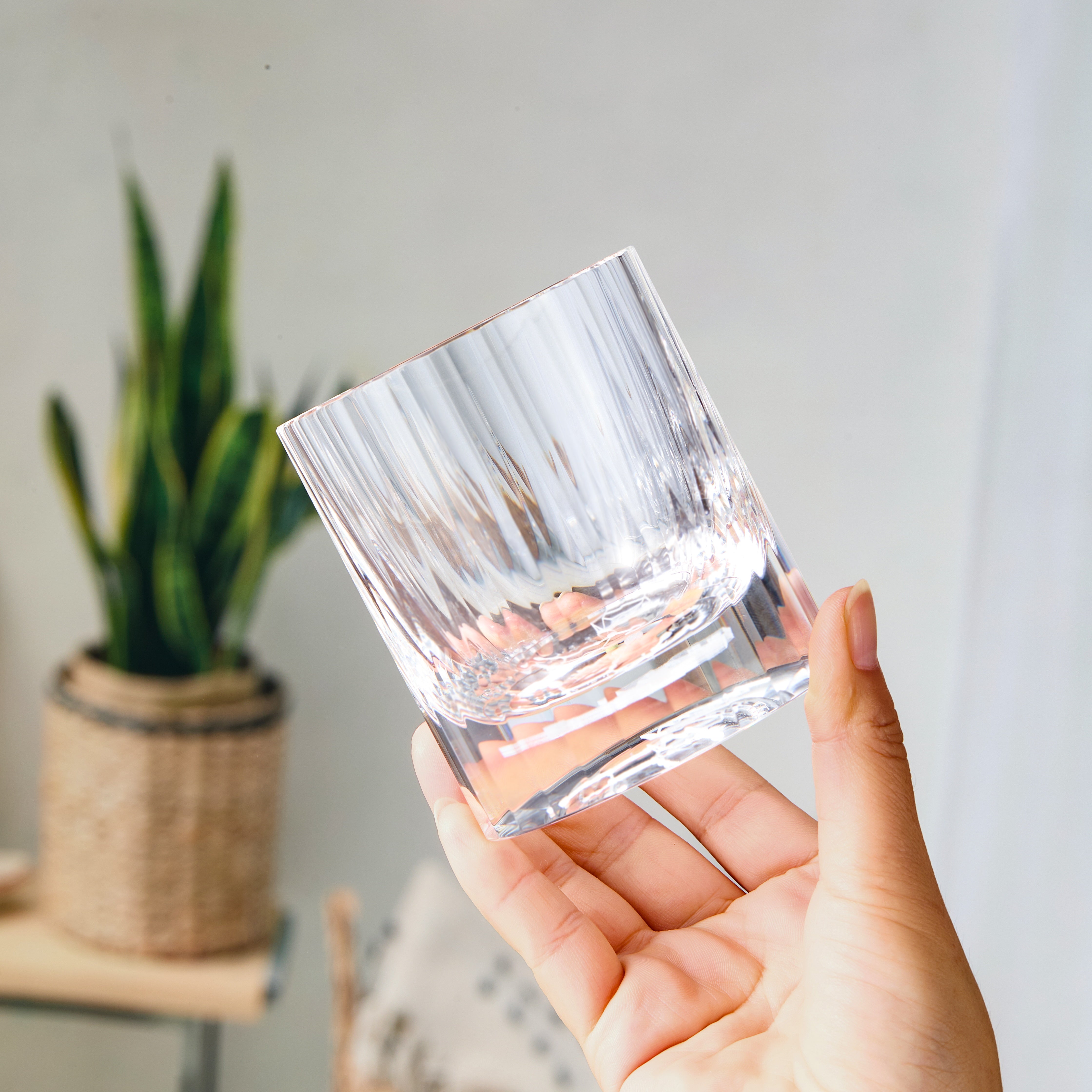 Edo Kiriko Handcrafted Zodiac Constellation Whisky Glass Collection With Wooden Box
