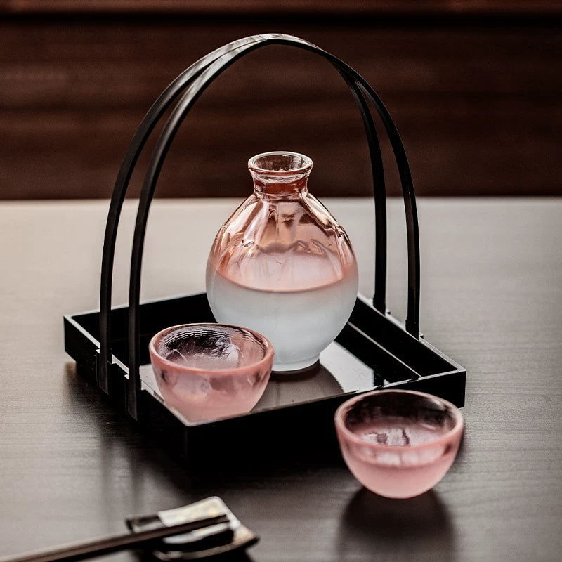 Hirota Glass Hana Honoka Sakura Sake Set