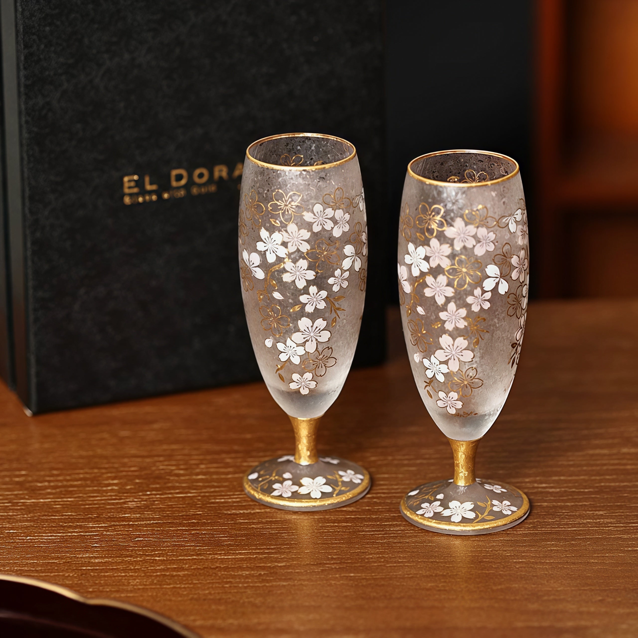 Aderia Sakura Kinpaku Glass Collection