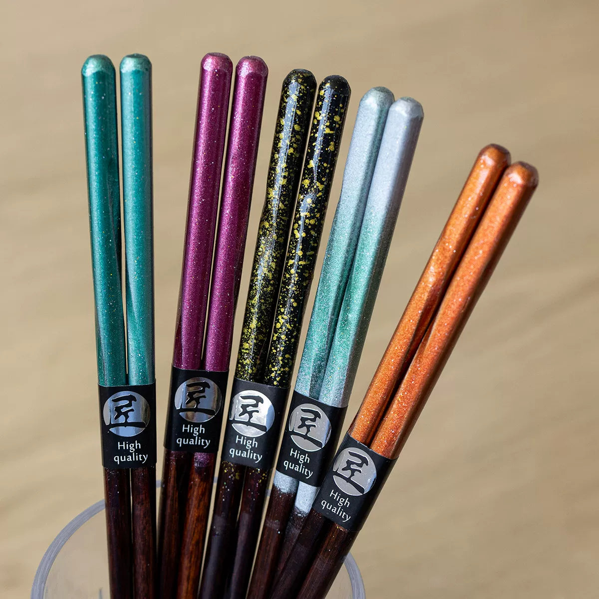 Ginga Handcrafted Natural Wood Chopsticks Collection