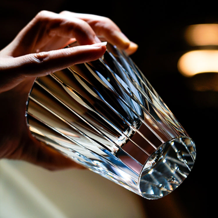 Edo Kiriko Handcrafted Starlit Guqin Whisky Glass With Wooden Box