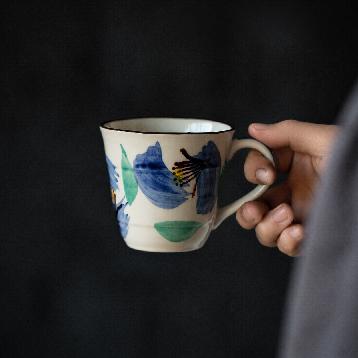 Collection de mugs en céramique Hana Kasane de Hatsuichi Mino Ware