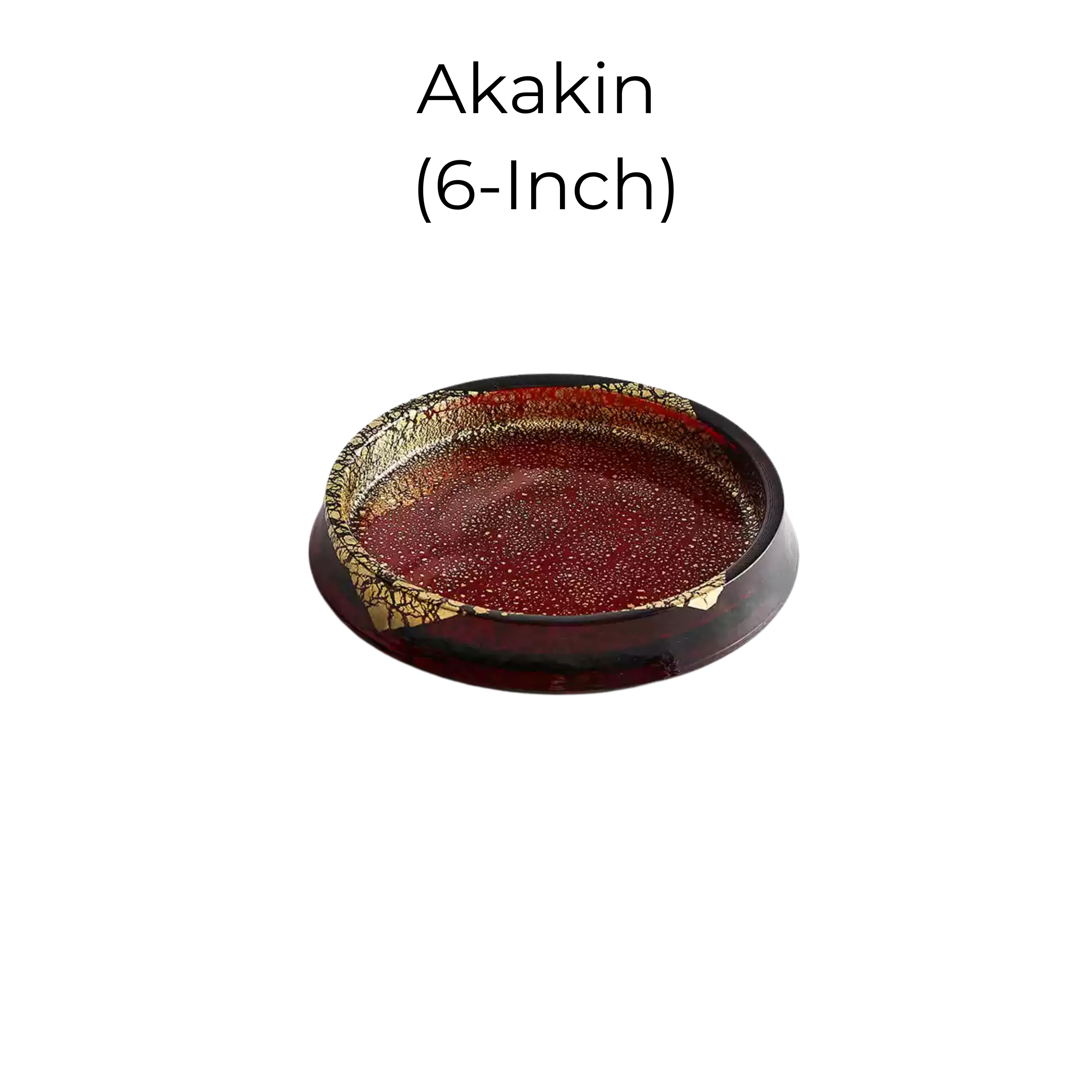 Toyo-Sasaki Handcrafted Gold Leaf Glass Plate Collection