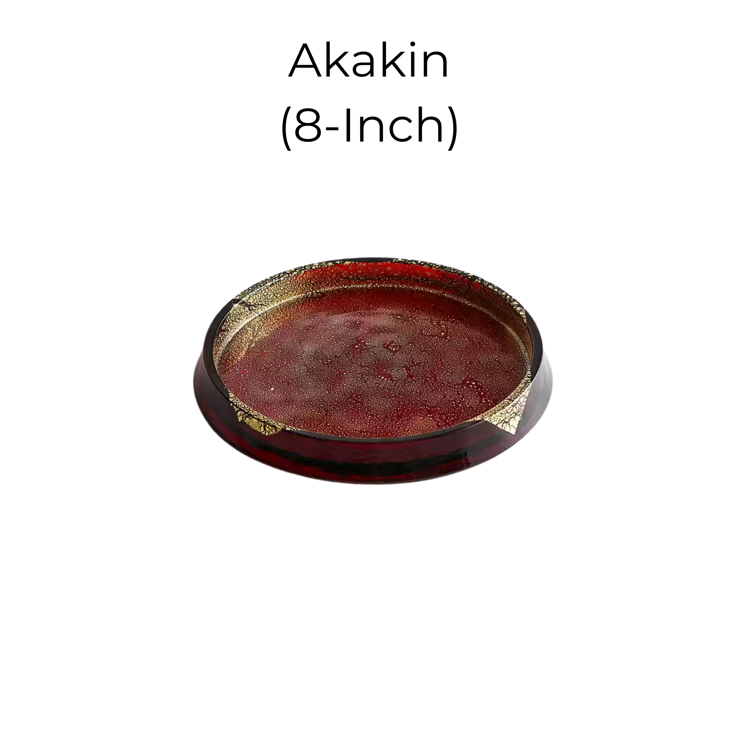 Toyo-Sasaki Handcrafted Gold Leaf Glass Plate Collection