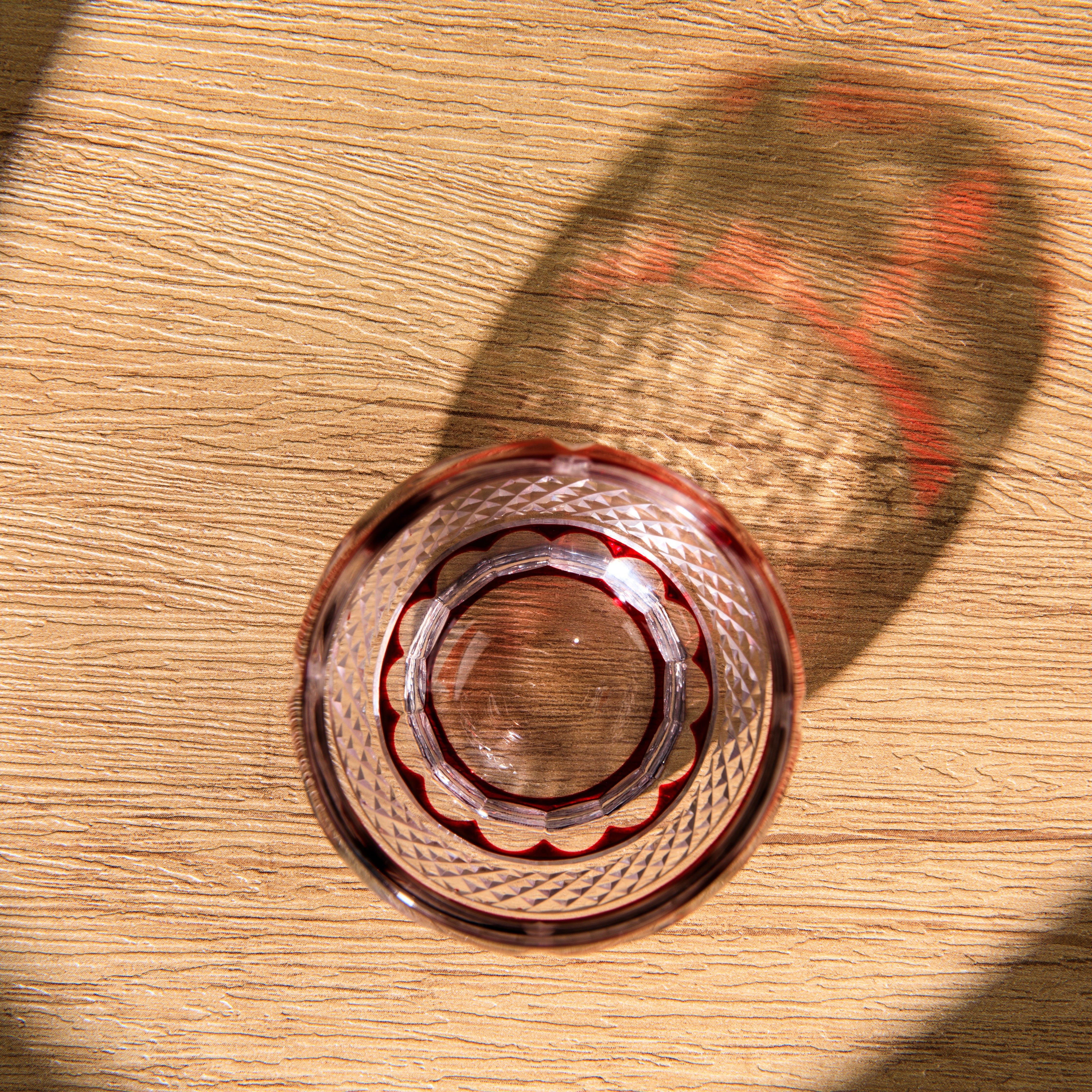 Edo Kiriko Handcrafted Akebono Guinomi Sake Glass Collection