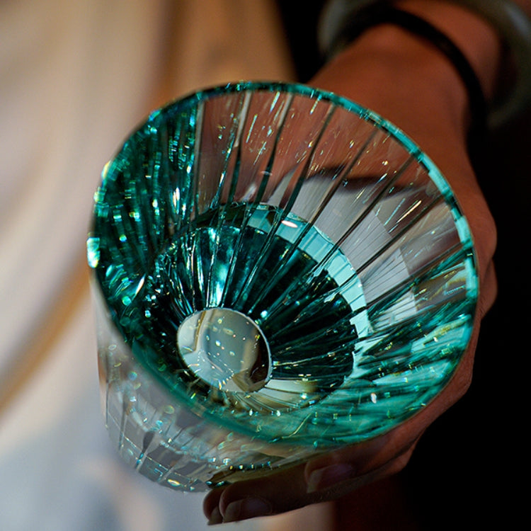 Edo Kiriko Handcrafted Starlit Guqin Whisky Glass With Wooden Box