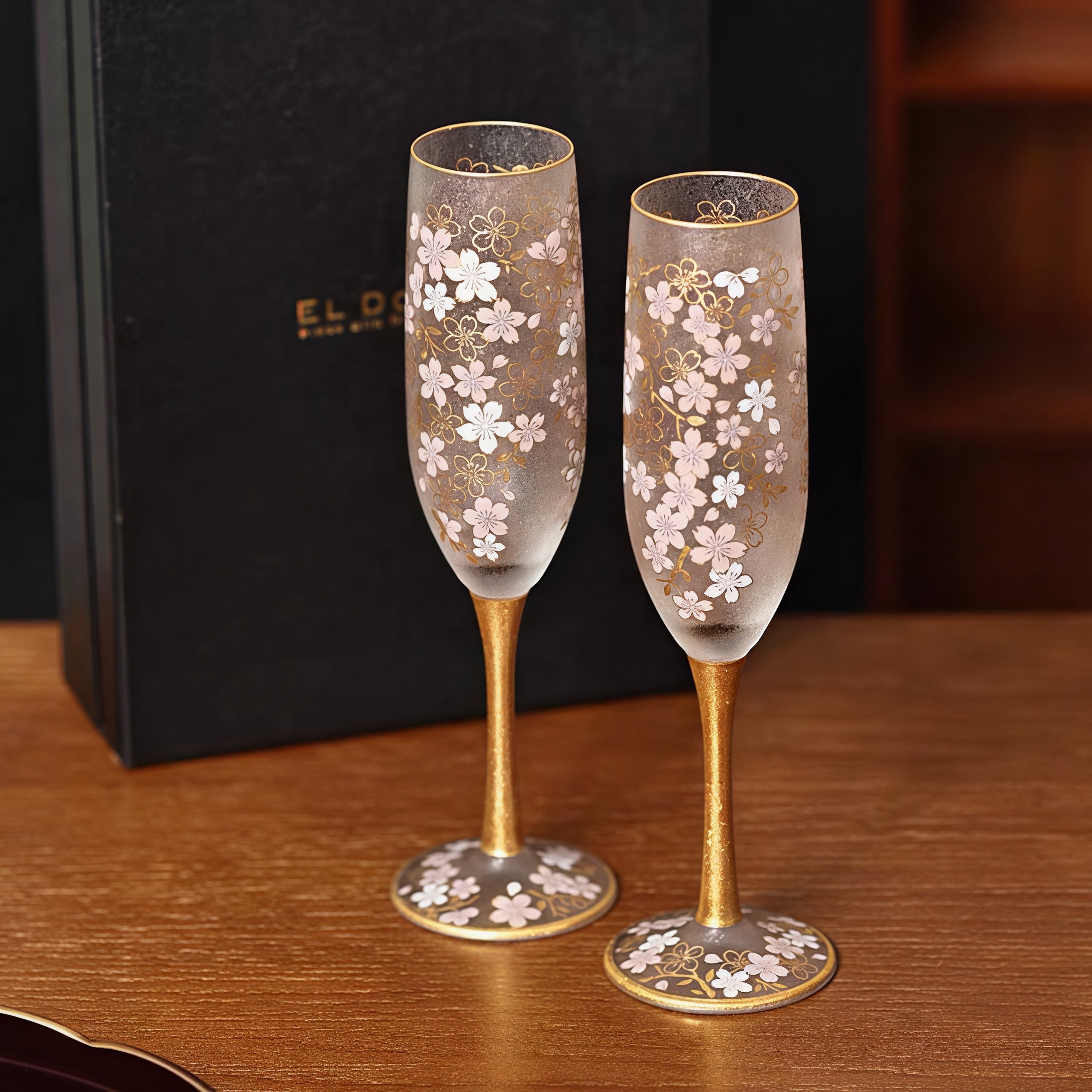 Aderia Sakura Kinpaku Glass Collection