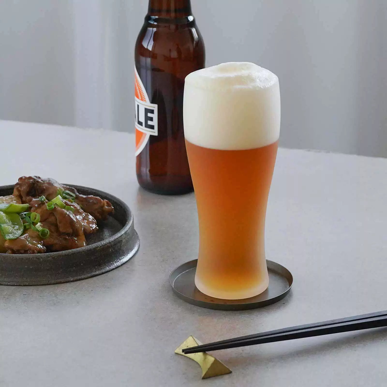 Vaso de cerveza Kumogiri esmerilado Toyo-Sasaki