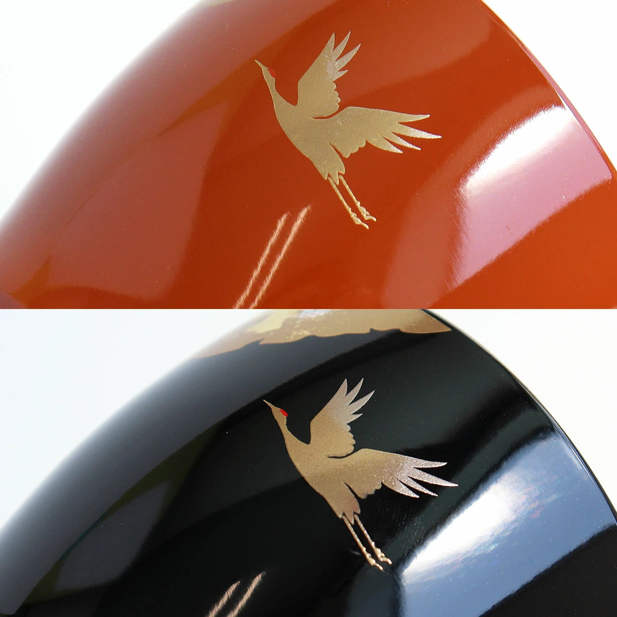 Yamanaka Shikki Handcrafted Koku Tsuru Furii Kappu Set