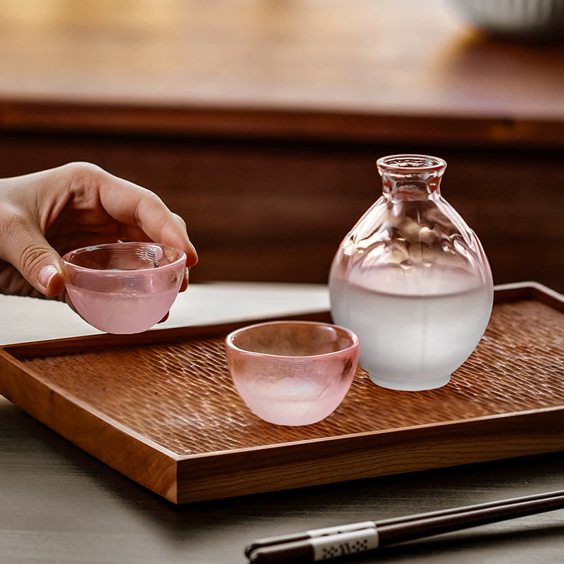 Hirota Glass Hana Honoka Sakura Sake Set