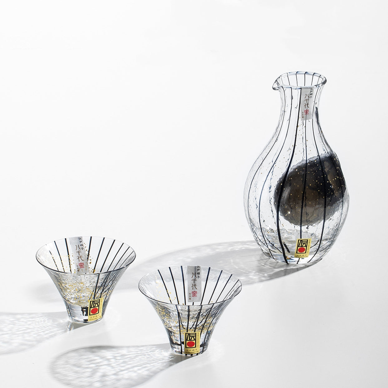 Toyo-Sasaki Kurotama Gold Foil Cold Sake Set