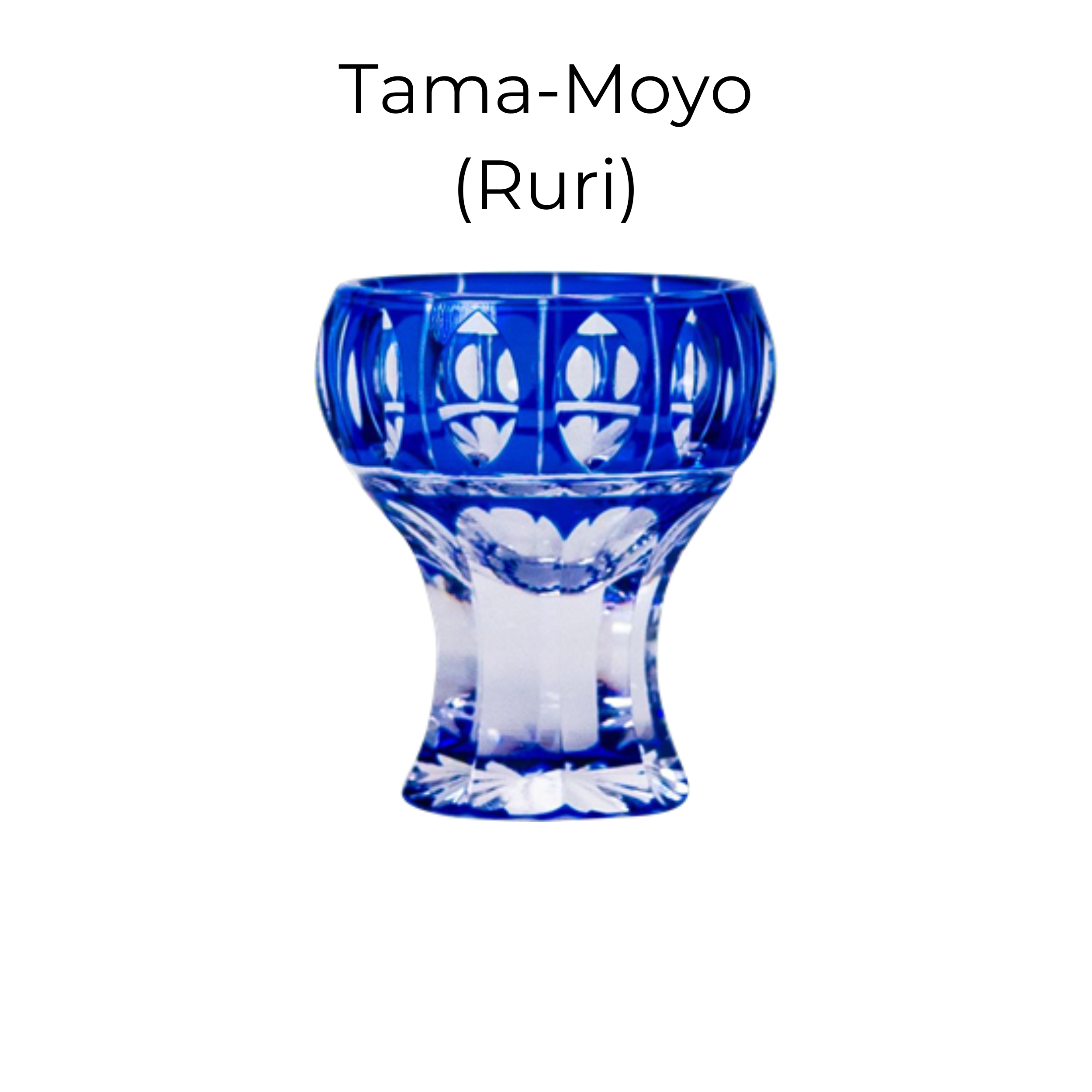Edo Kiriko Handcrafted Kinpu Sake Glass Collection