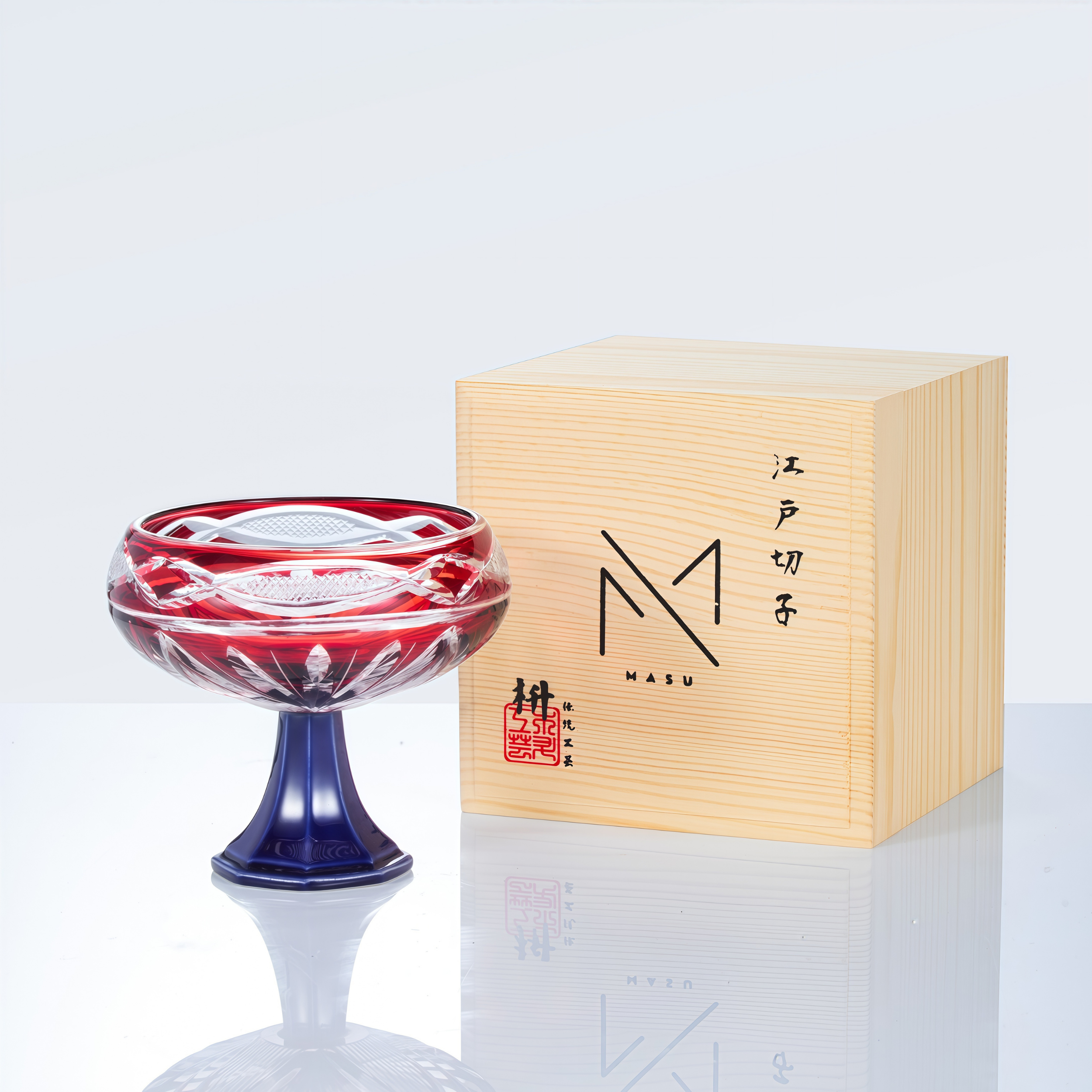 Edo Kiriko Handcrafted Souka Sake Glass Collection