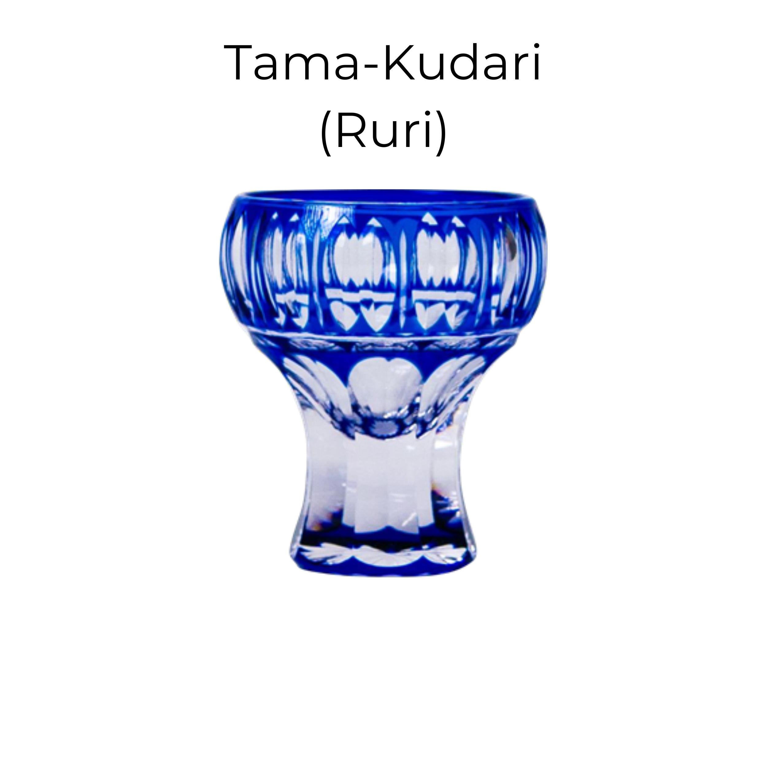 Edo Kiriko Handcrafted Kinpu Sake Glass Collection