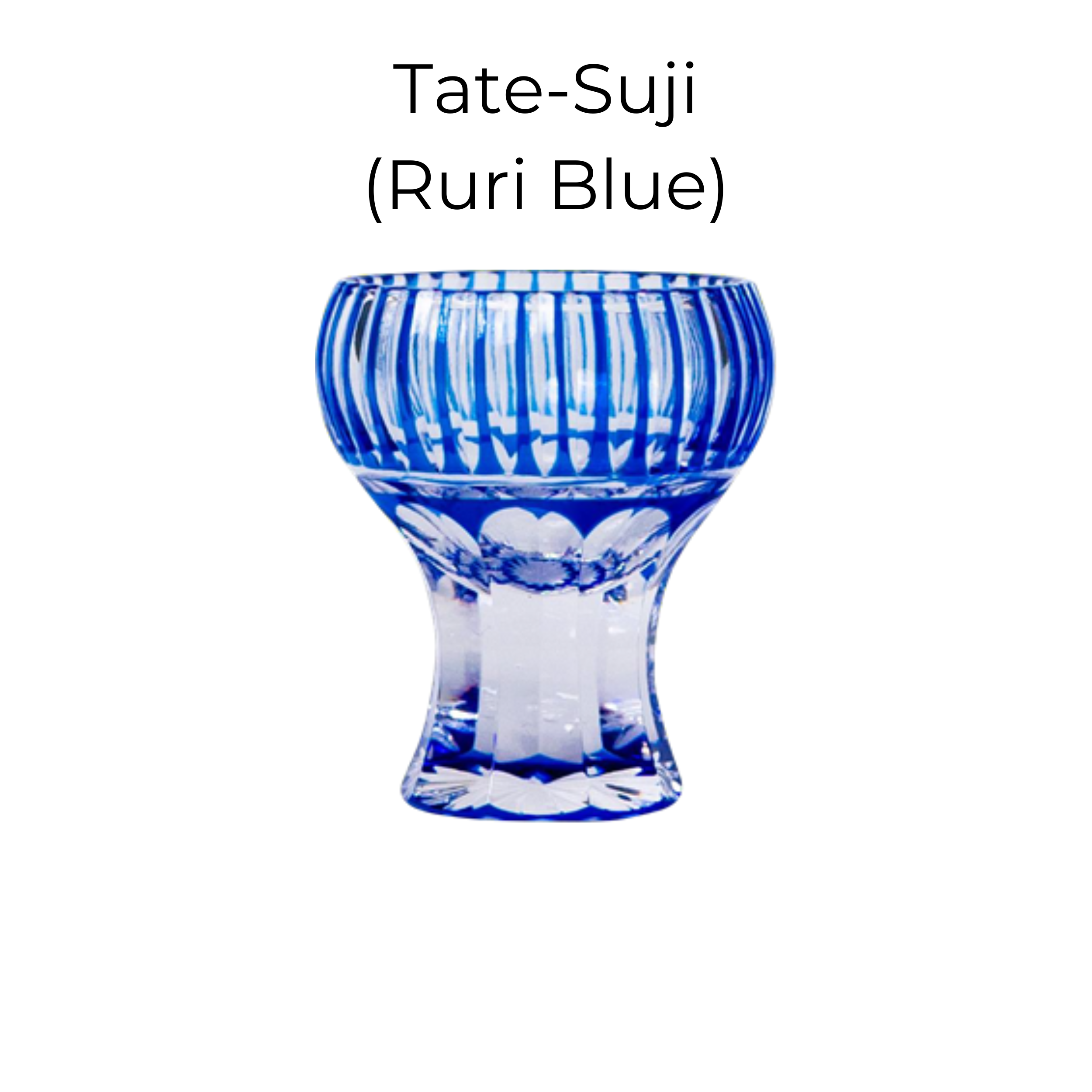 Edo Kiriko Handcrafted Kinpu Sake Glass Collection