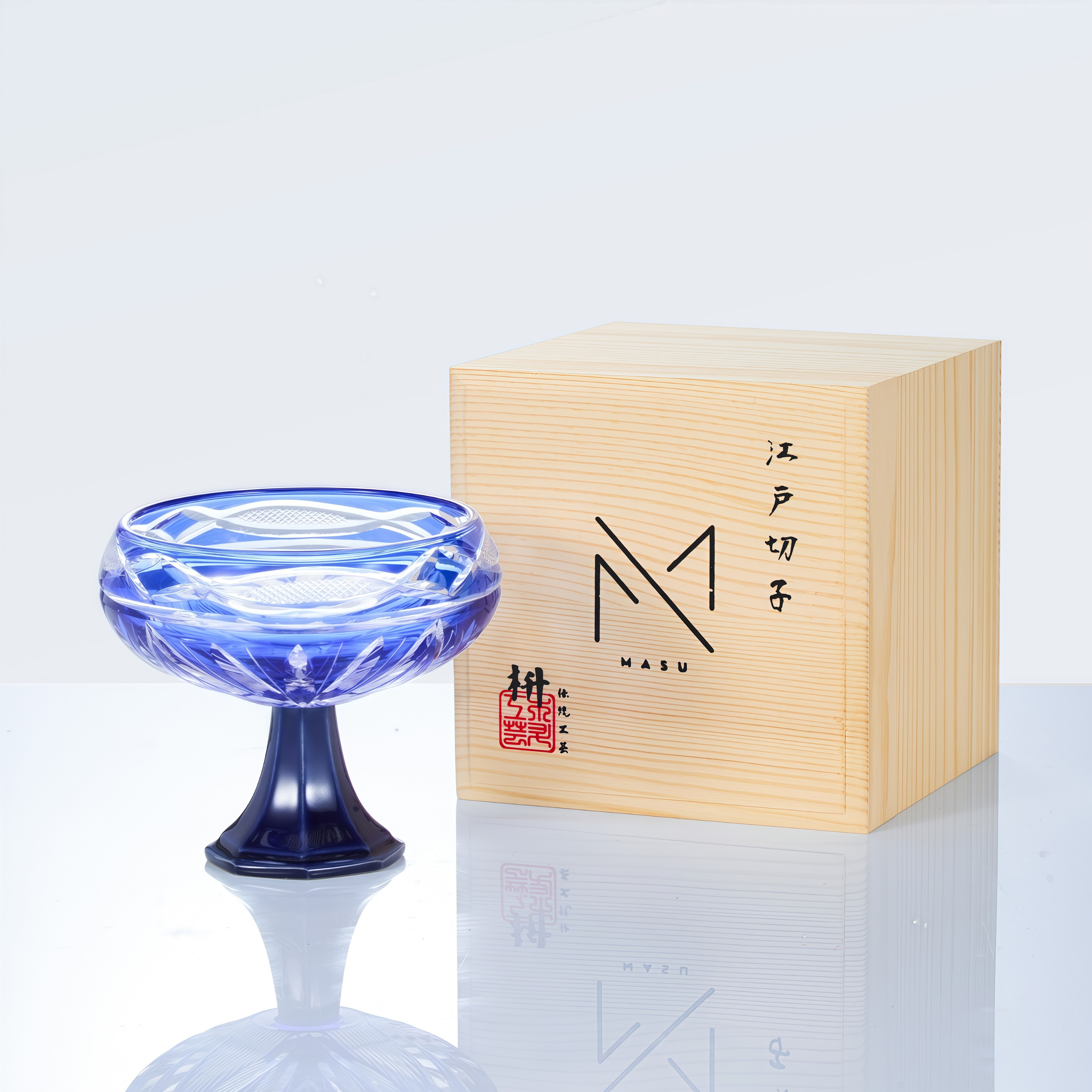 Edo Kiriko Handcrafted Souka Sake Glass Collection