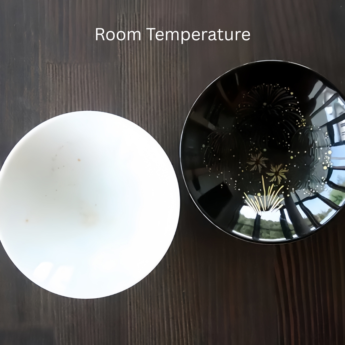 Ensemble de tasses à sake à fleurs froides thermochromiques Hanabi en Mino Ware