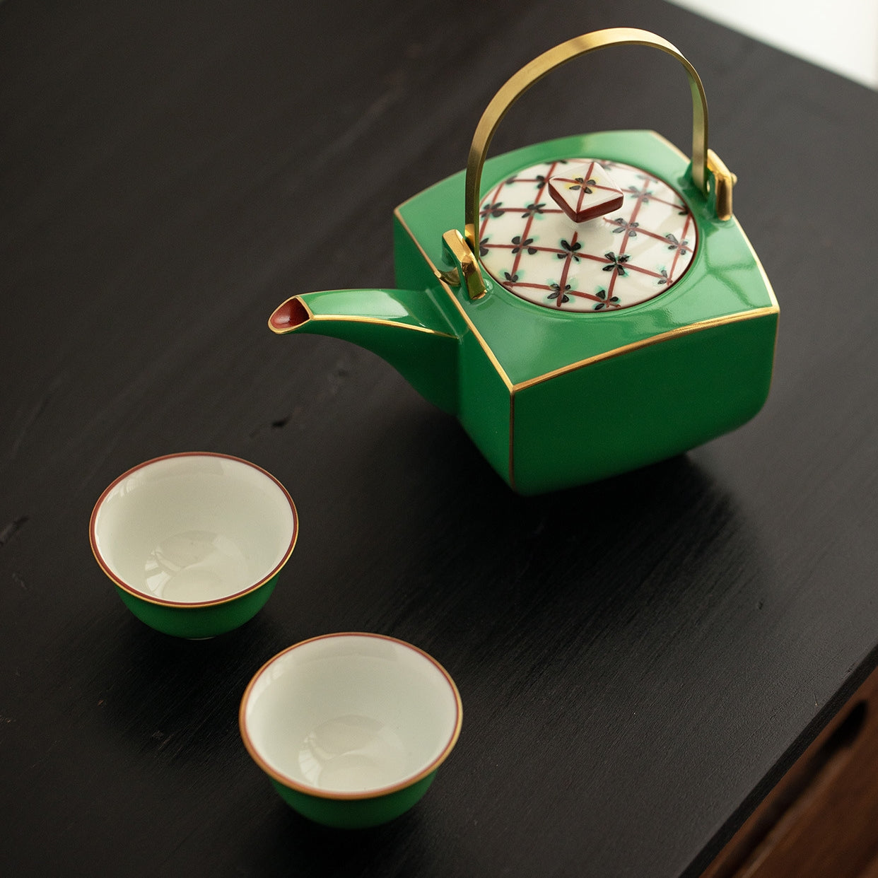 Zensho Handcrafted Ceramic Jade Tea Set