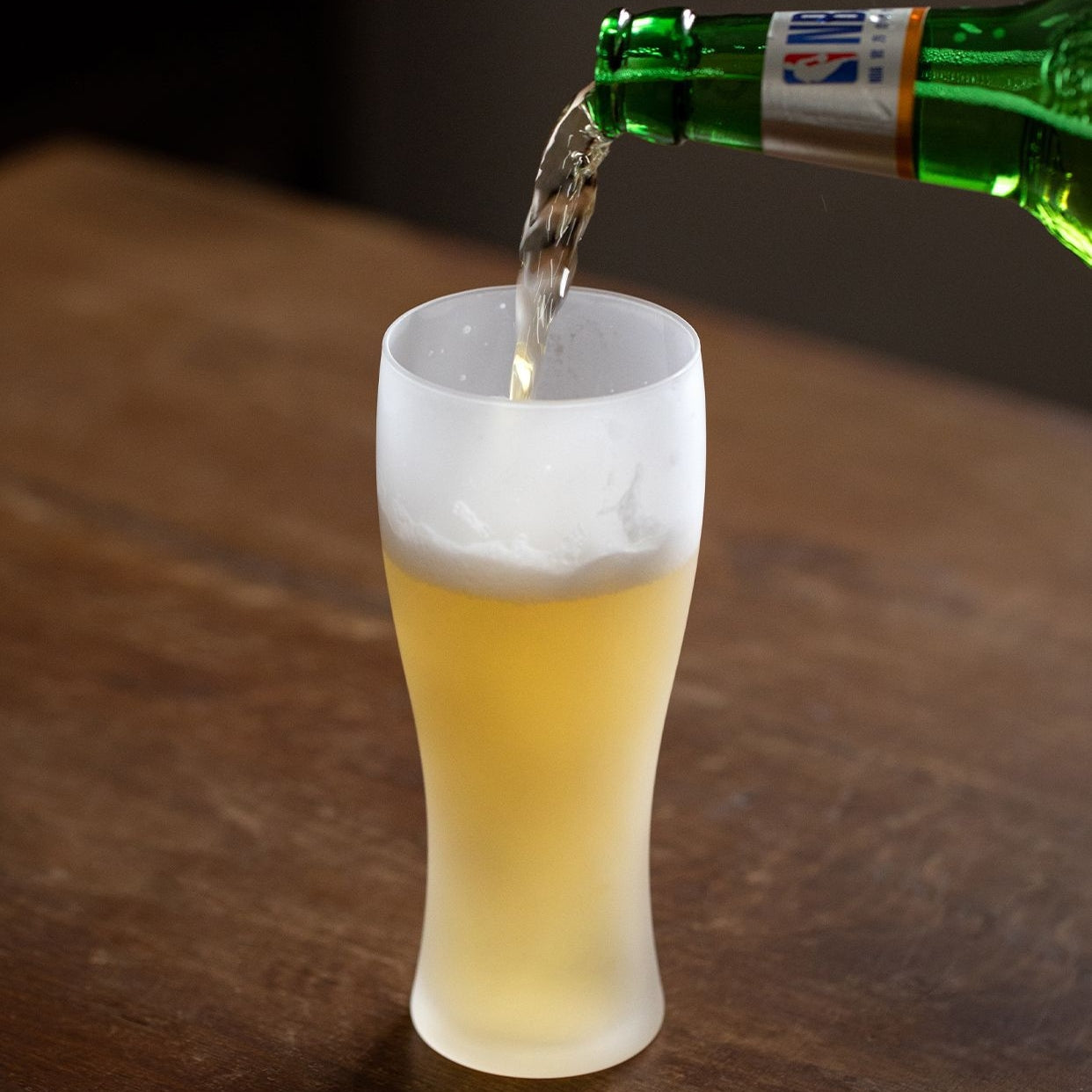 Vaso de cerveza Kumogiri esmerilado Toyo-Sasaki