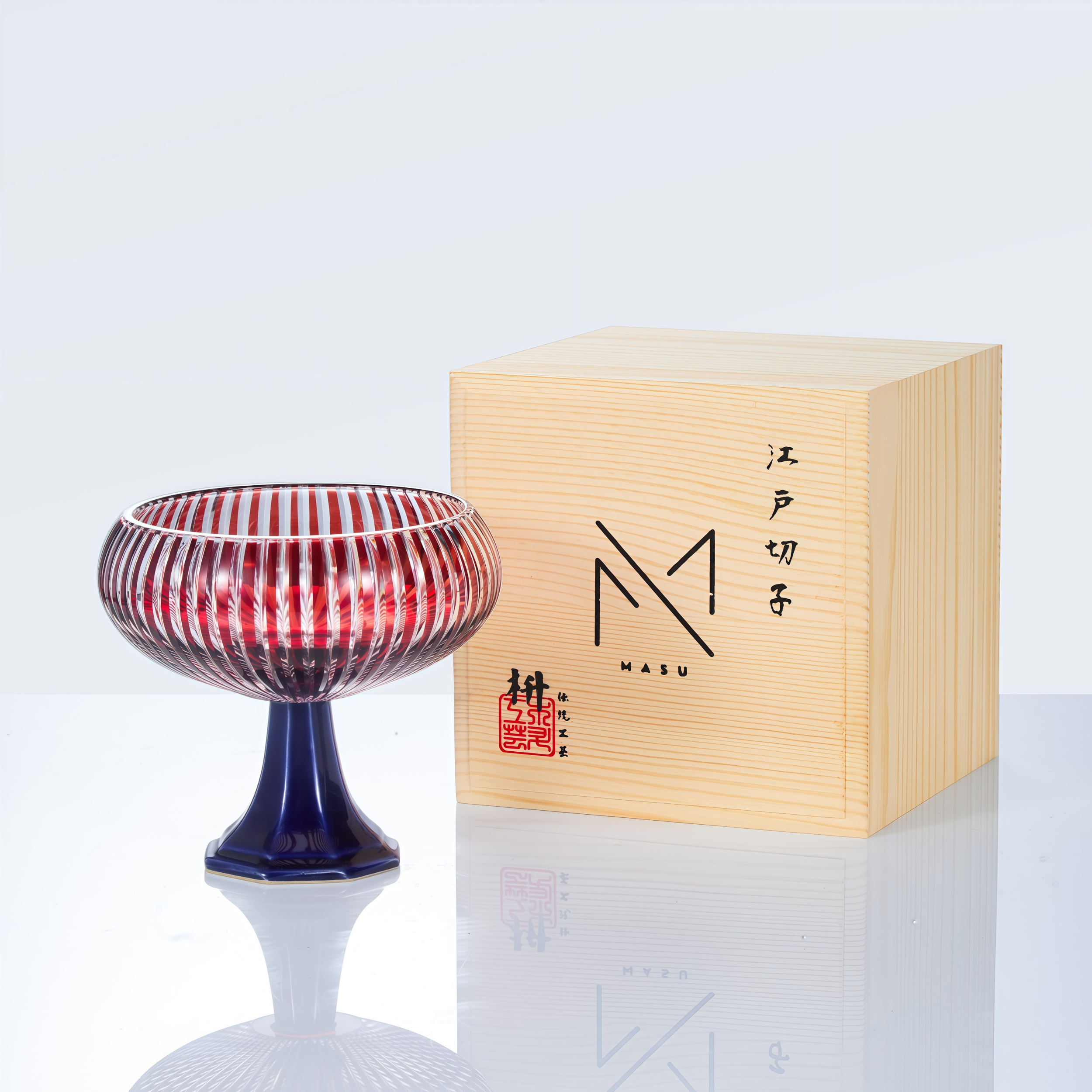 Edo Kiriko Handcrafted Souka Sake Glass Collection