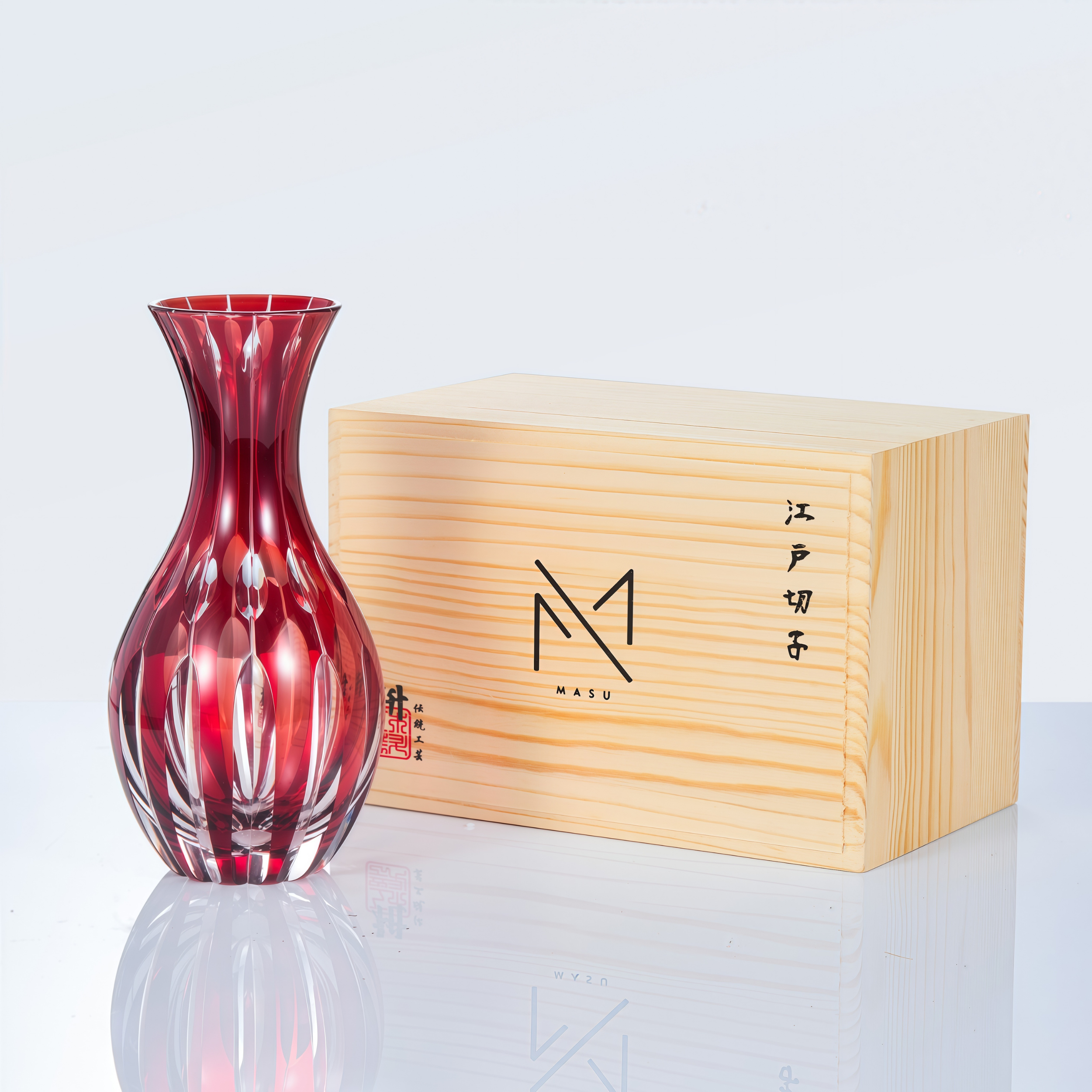 Edo Kiriko Handcrafted Shukusho Sake Collection