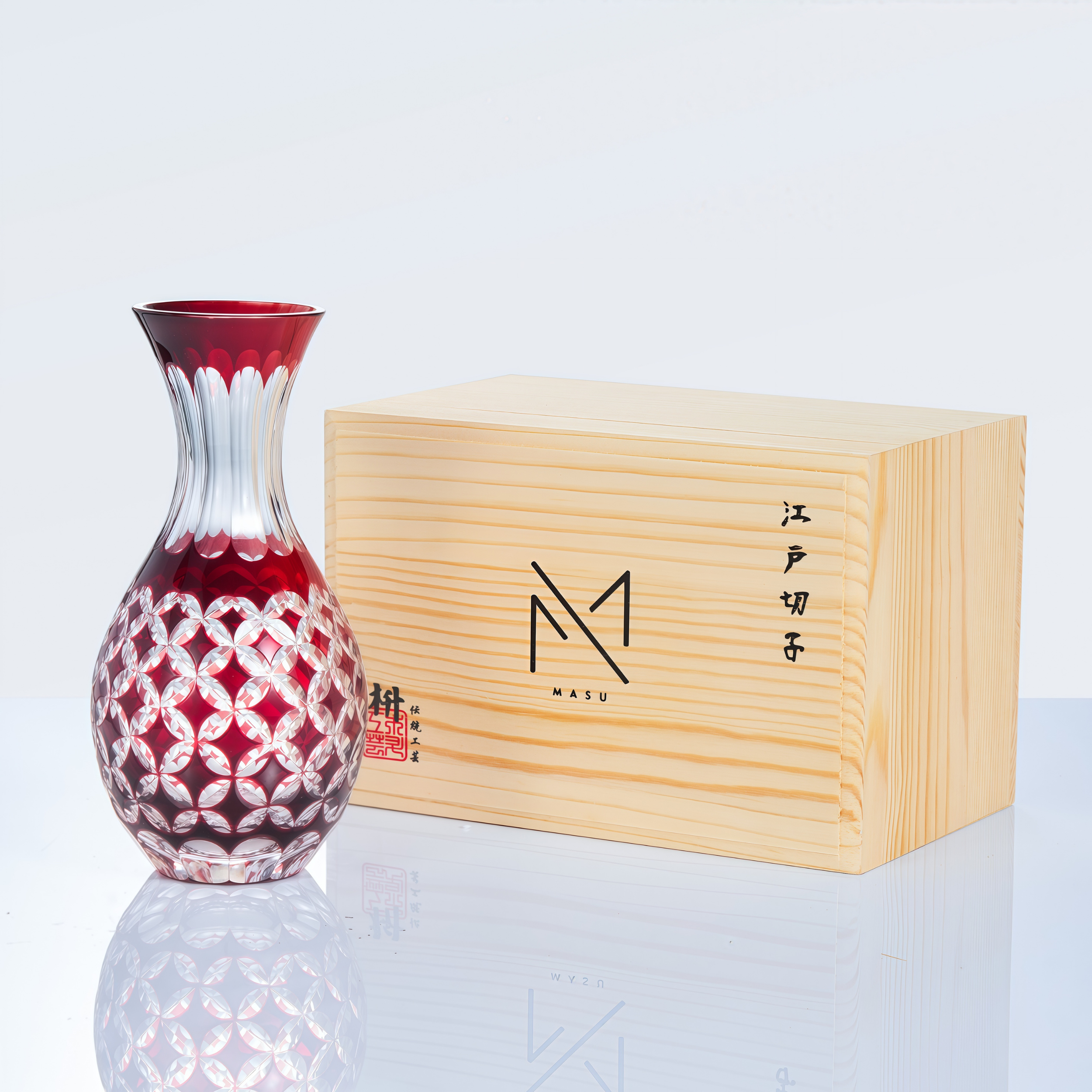 Edo Kiriko Handcrafted Shukusho Sake Collection