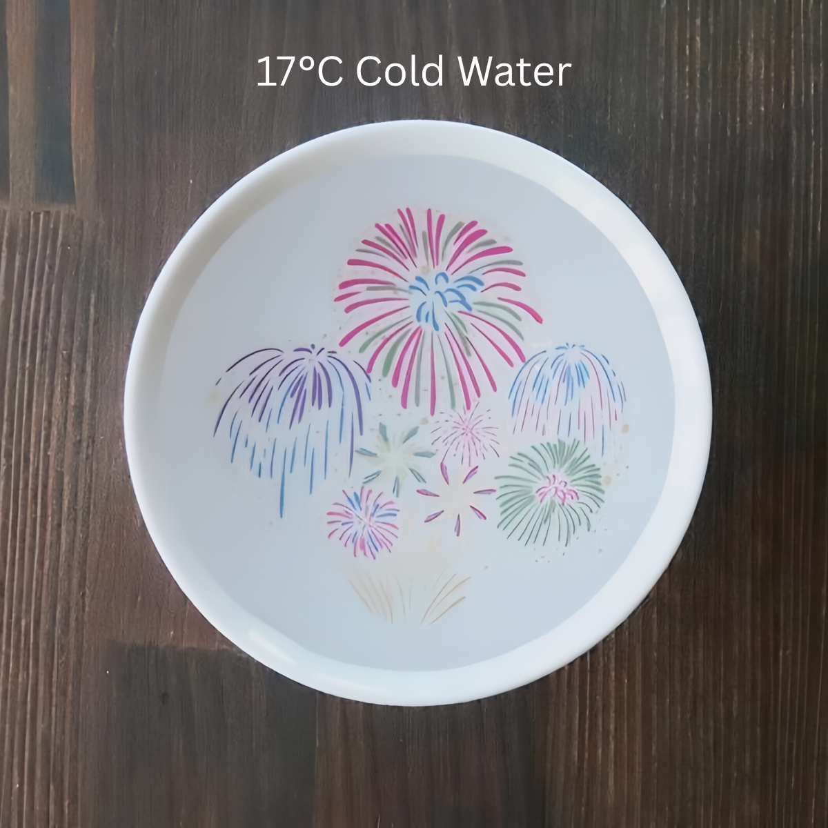 Ensemble de tasses à sake à fleurs froides thermochromiques Hanabi en Mino Ware