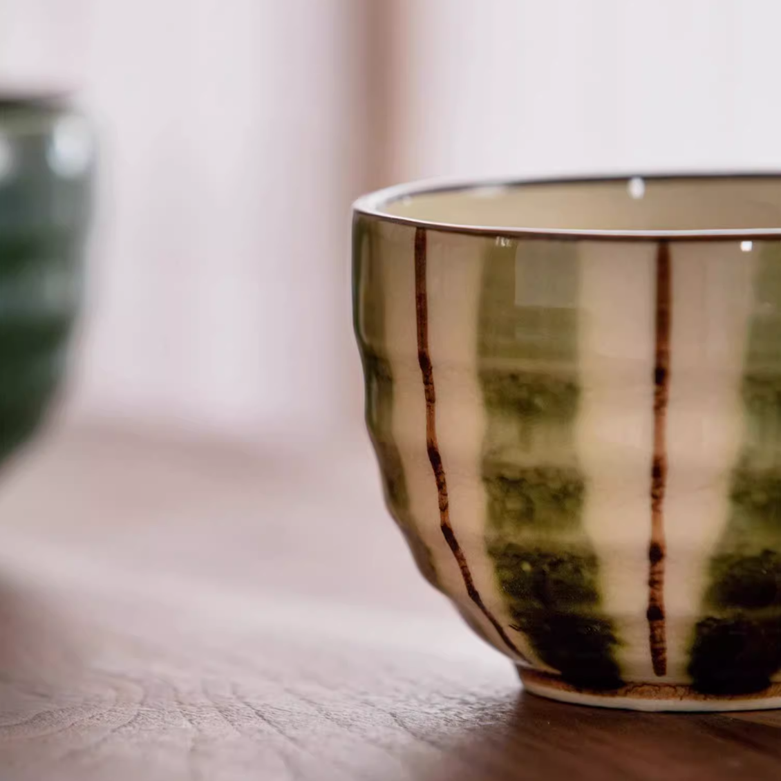 Hatsuichi Mino Ware Handcrafted Harmony Couple's Bowl Set of Two