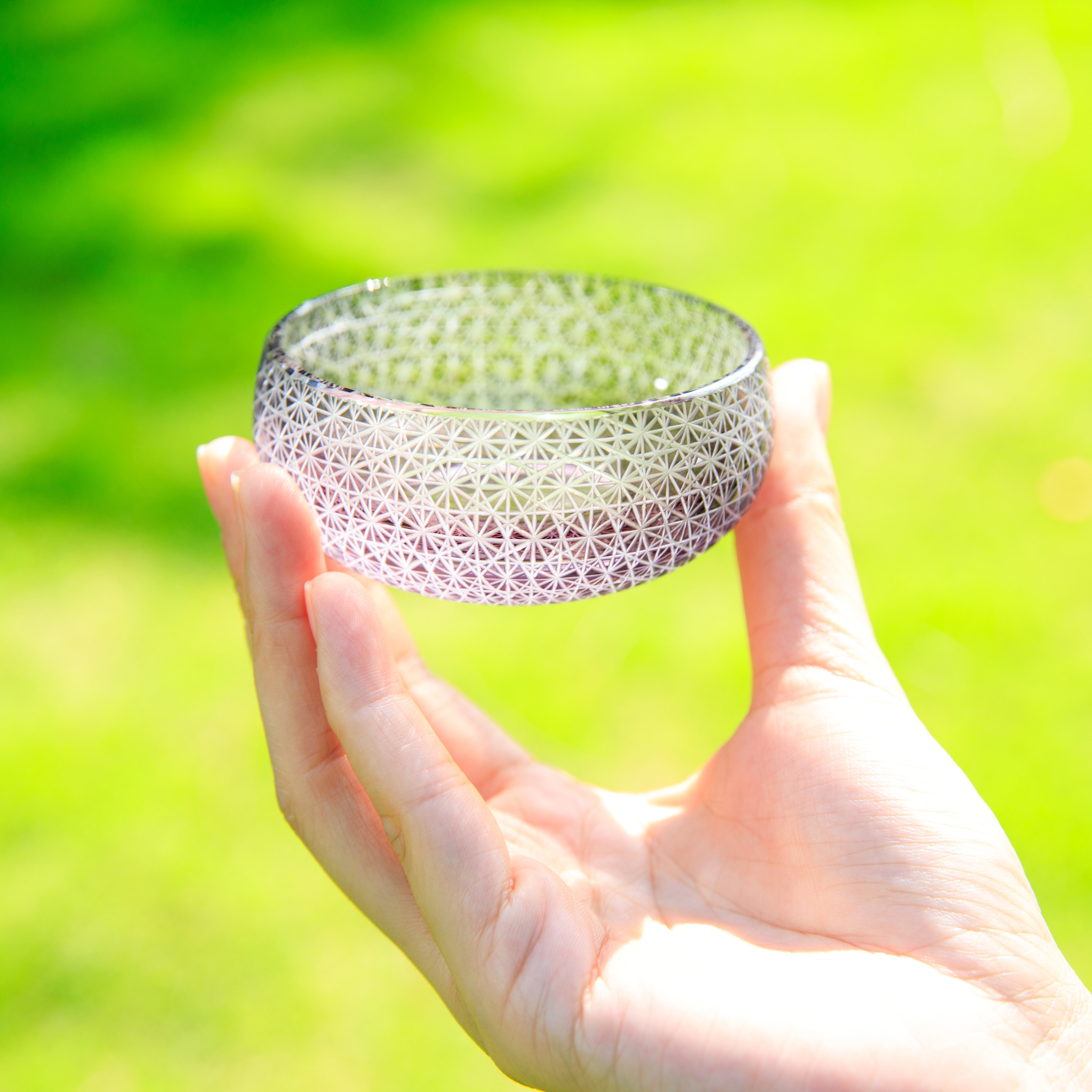 Edo Kiriko Handcrafted Shoun Lidded Glass Collection
