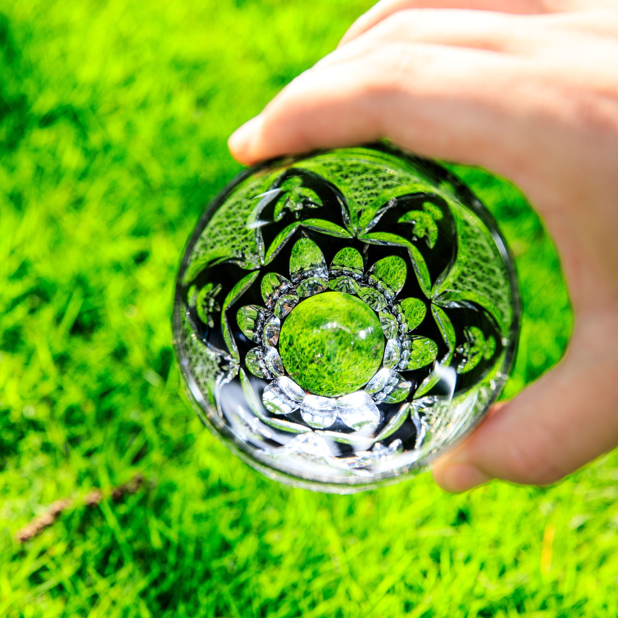 Edo Kiriko Handcrafted Kohaku Sakura Whisky Glass Collection