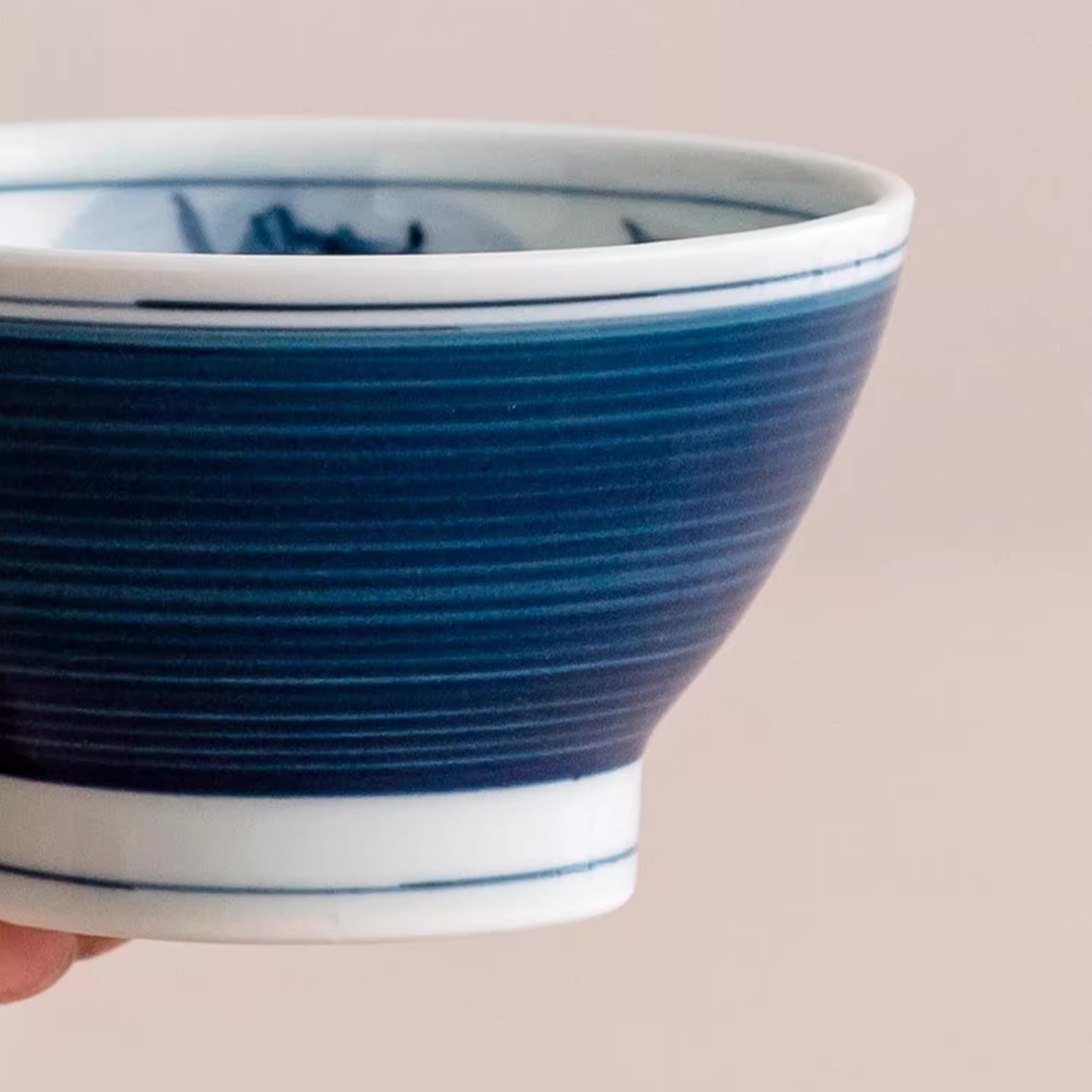 Hatsuichi Arita Ware Tafuku Ceramic Couple Bowl Set of Two