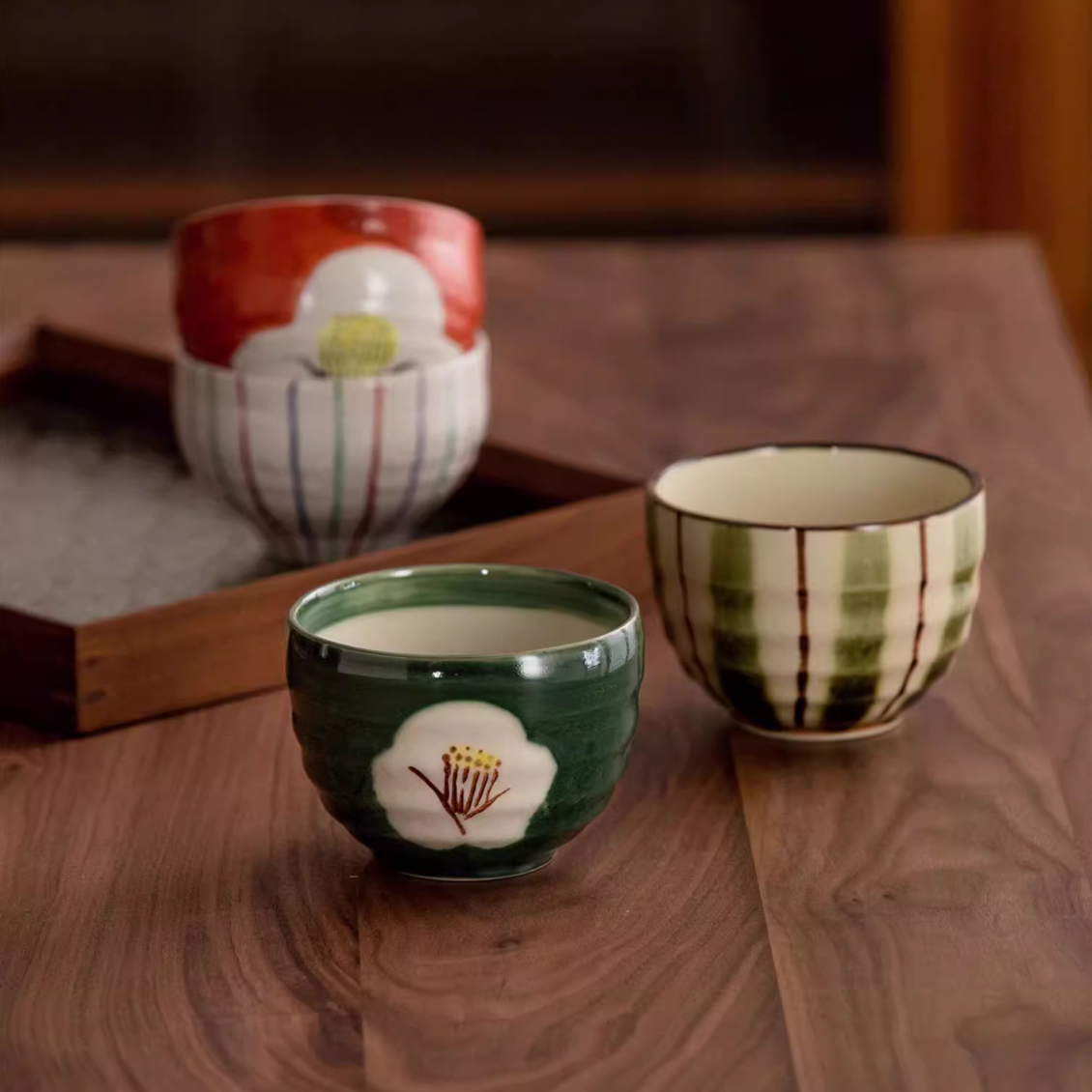 Hatsuichi Mino Ware Handcrafted Harmony Couple's Bowl Set of Two