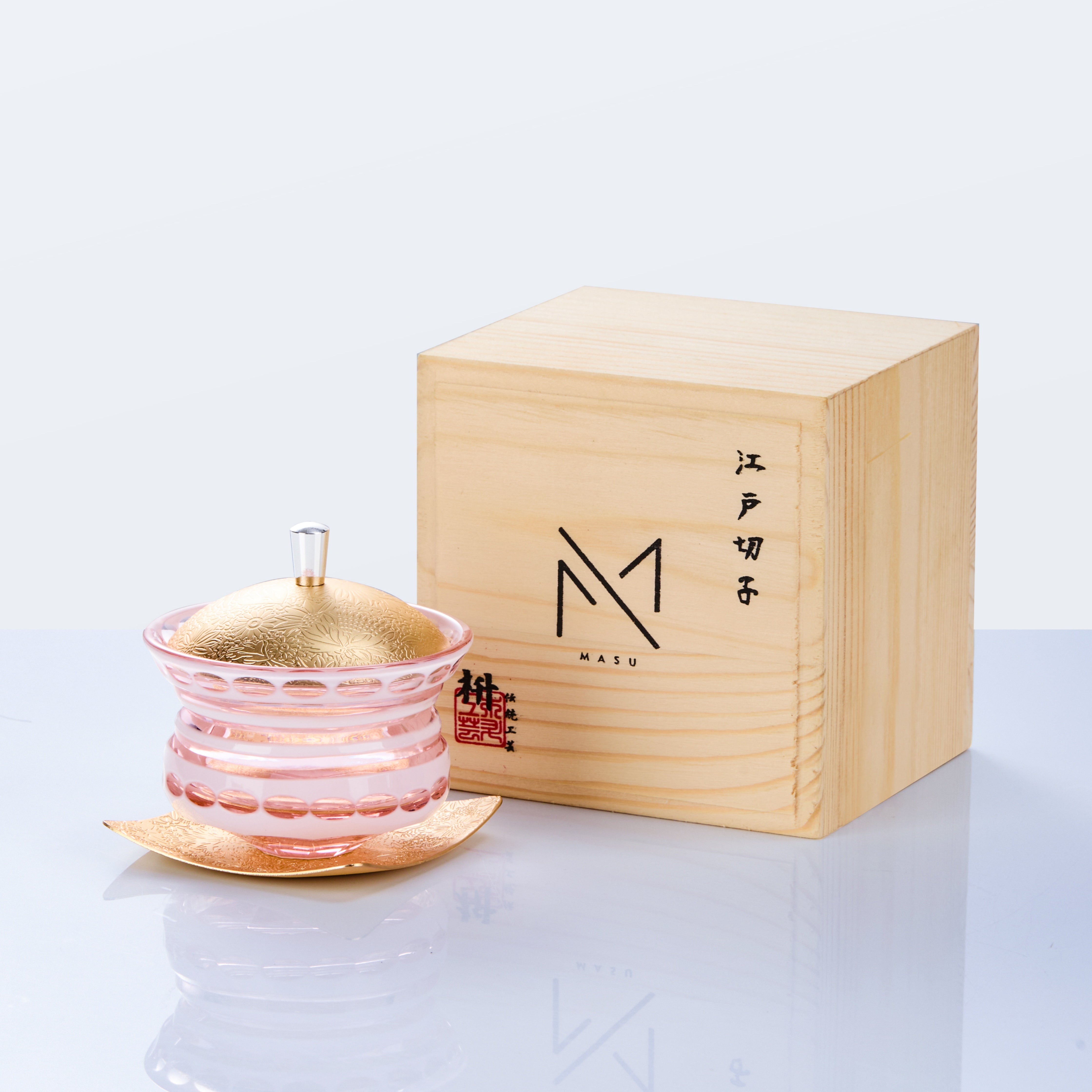 Edo Kiriko Chimi Washokki Lidded Glassware Collection