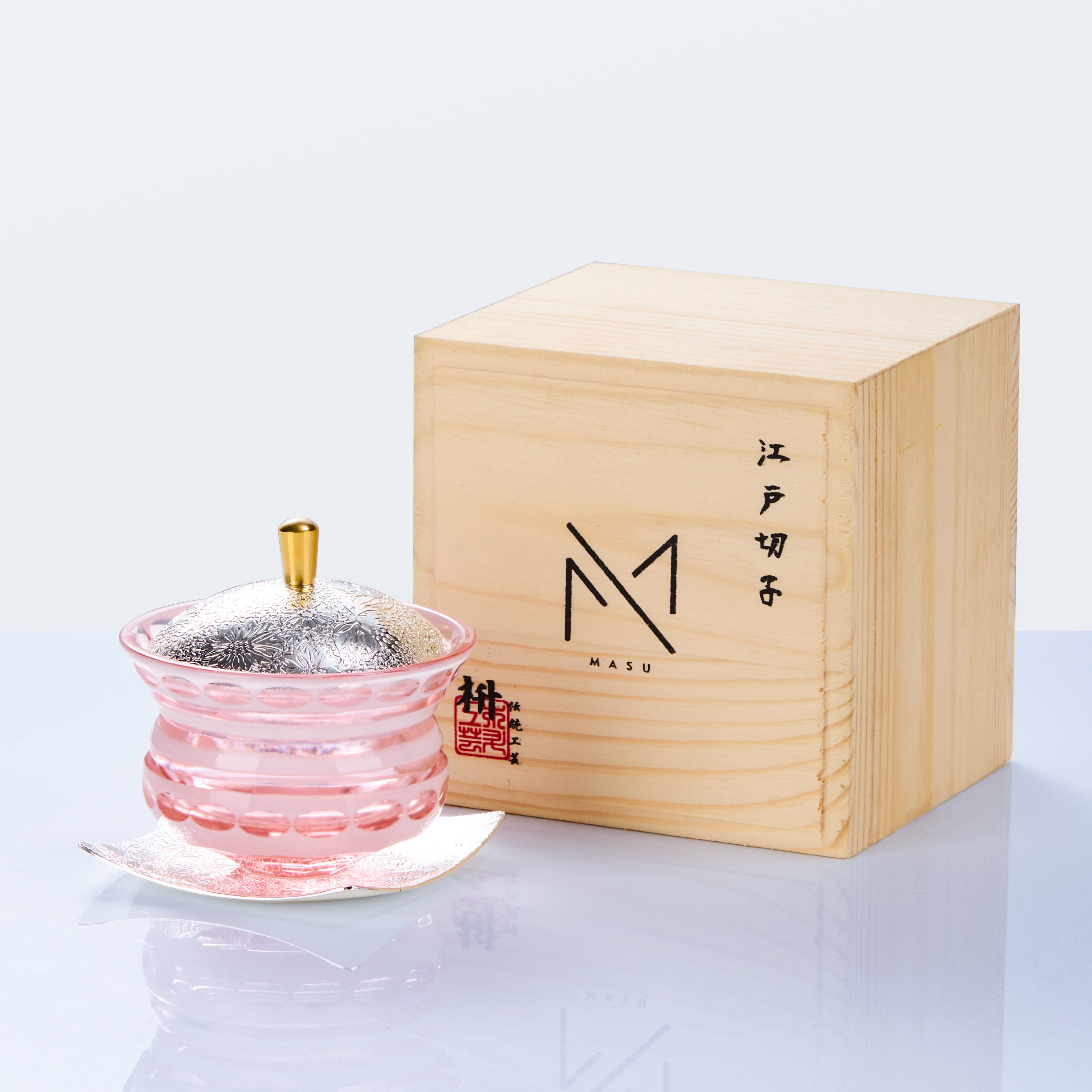 Edo Kiriko Chimi Washokki Lidded Glassware Collection