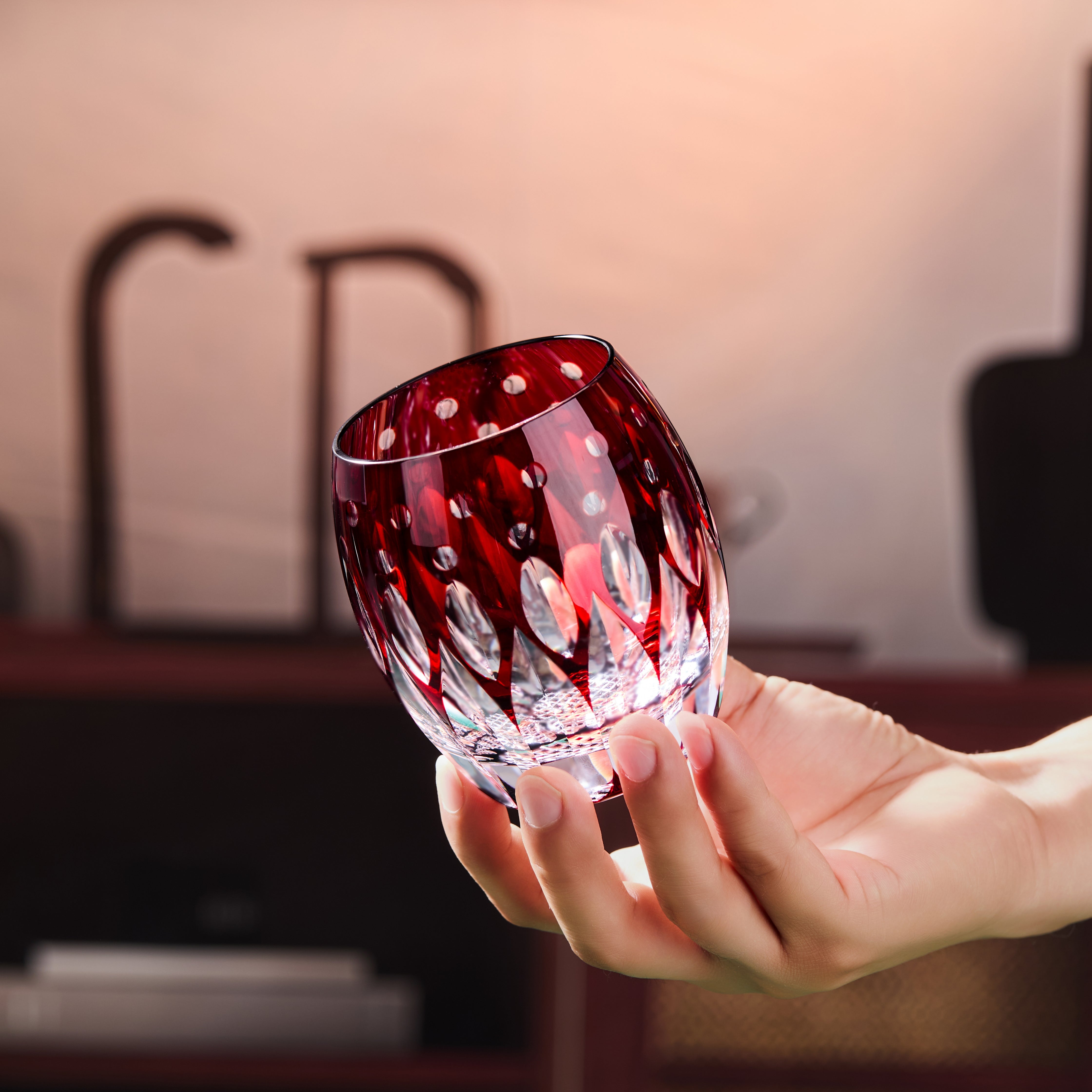 Edo Kiriko Handcrafted Tama no Shizuku Whisky Glass Collection
