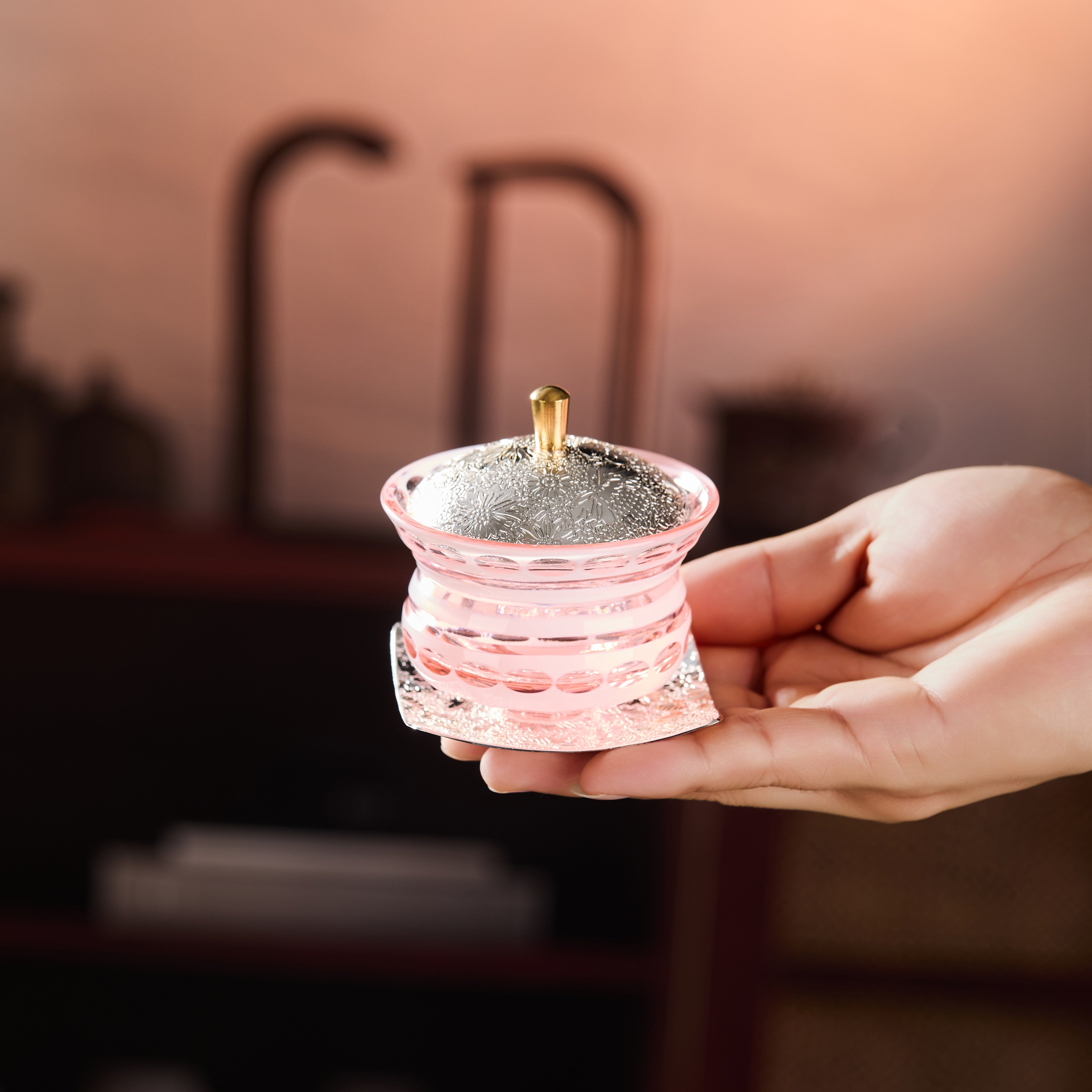 Edo Kiriko Chimi Washokki Lidded Glassware Collection