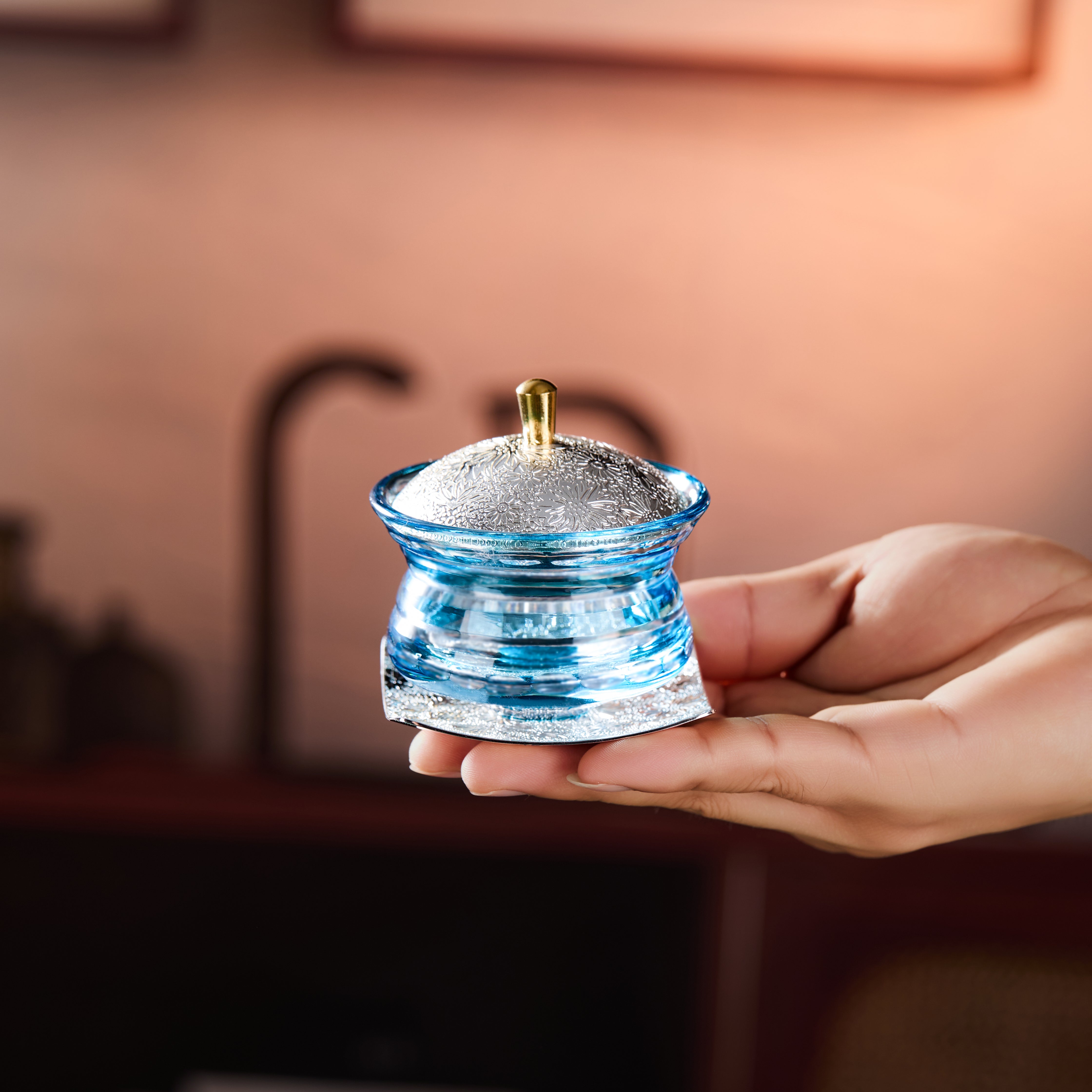 Edo Kiriko Chimi Washokki Lidded Glassware Collection