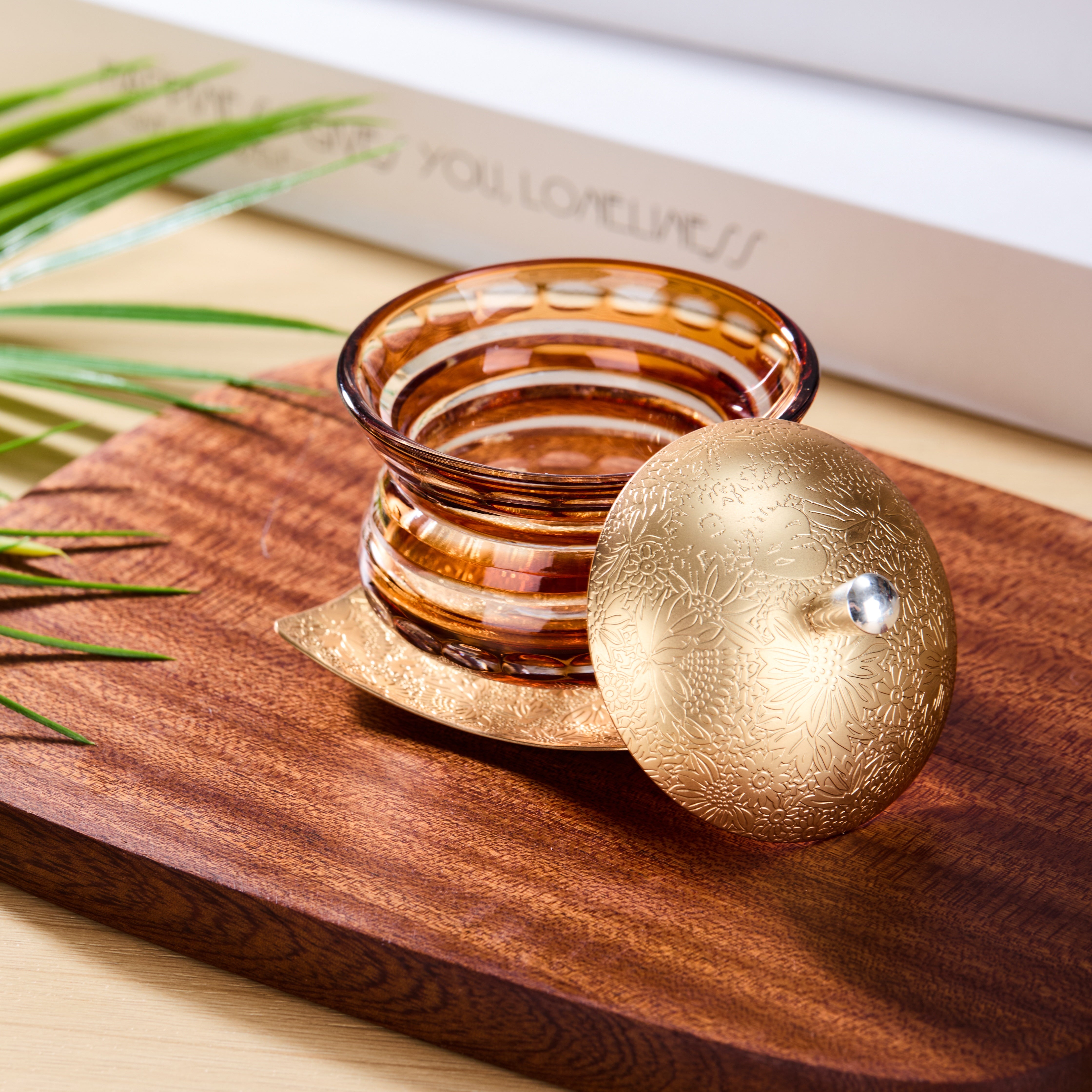 Edo Kiriko Chimi Washokki Lidded Glassware Collection